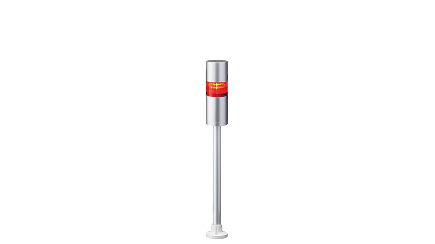Patlite LR6 LED Signalturm mehrfarbig LED Rot + Summer Blitz, Dauer 463.5mm Multifunktion