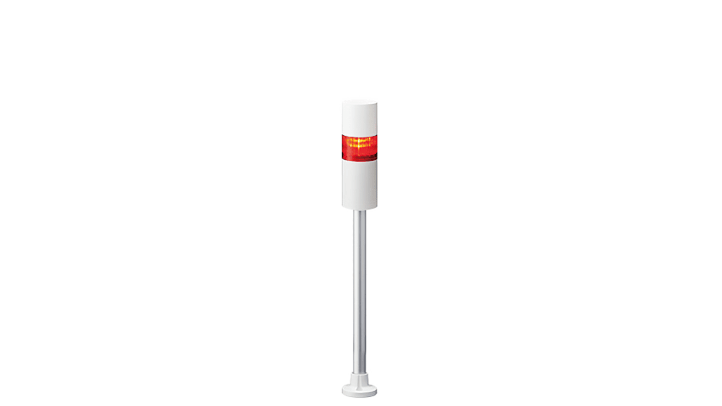 Patlite LR6 LED Signalturm mehrfarbig LED Rot + Summer Blitz, Dauer 463.5mm Multifunktion