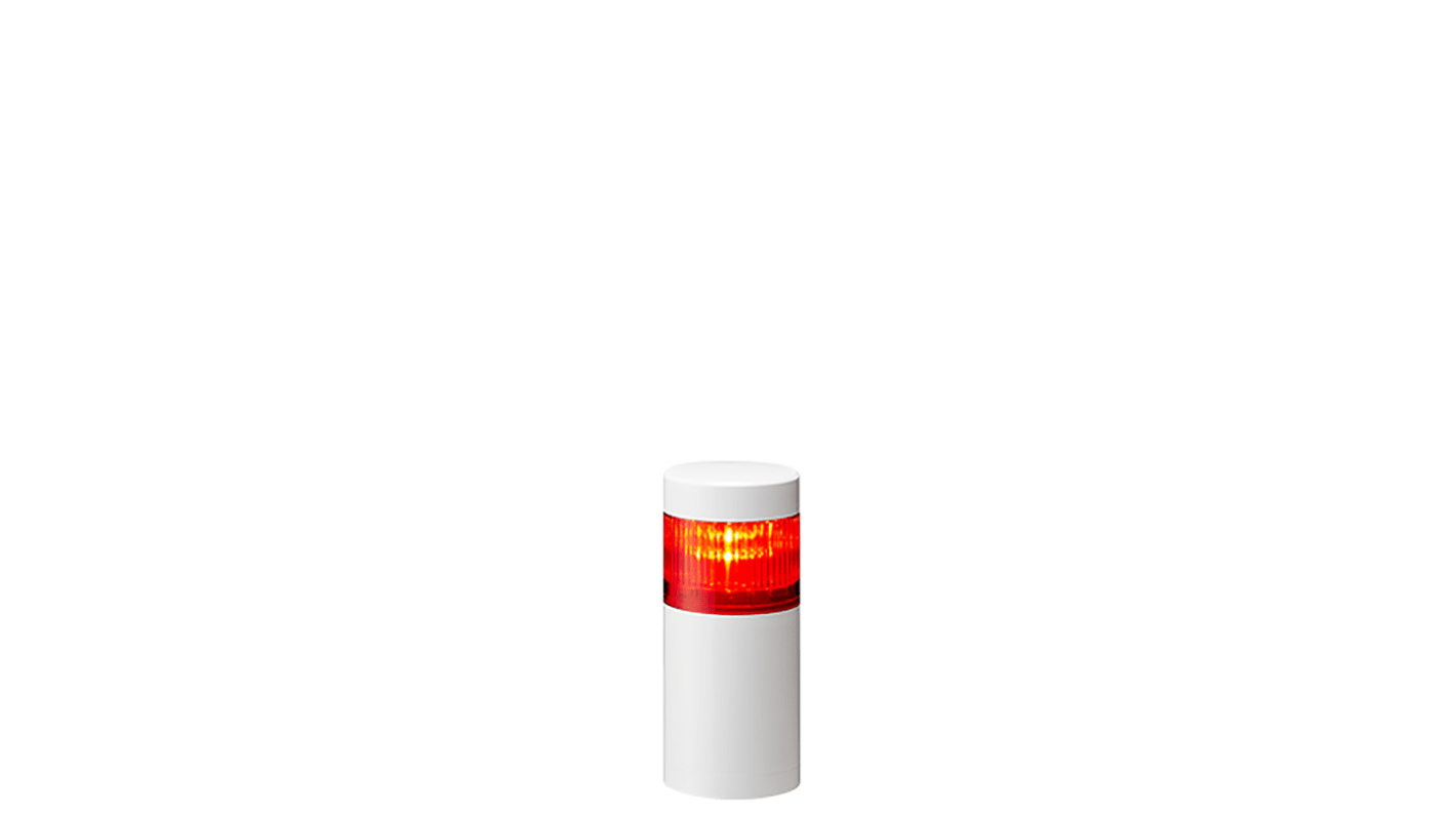 Columna de señalización Patlite LR6, LED, con 1 elemento de color, 24 V dc