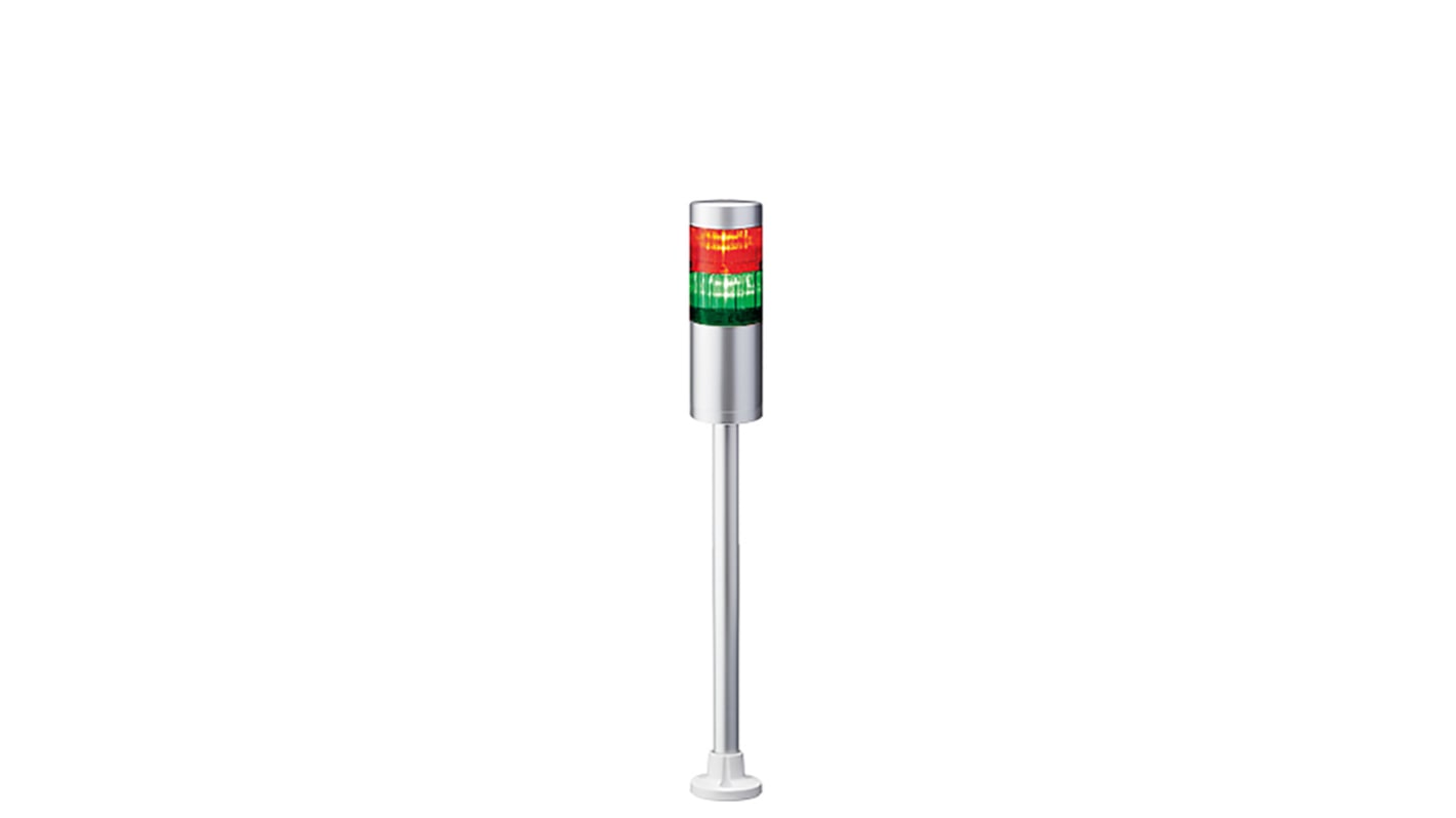 Patlite LR6 LED Signalturm 2-stufig mehrfarbig LED Rot/Grün Dauer 469mm Multifunktion