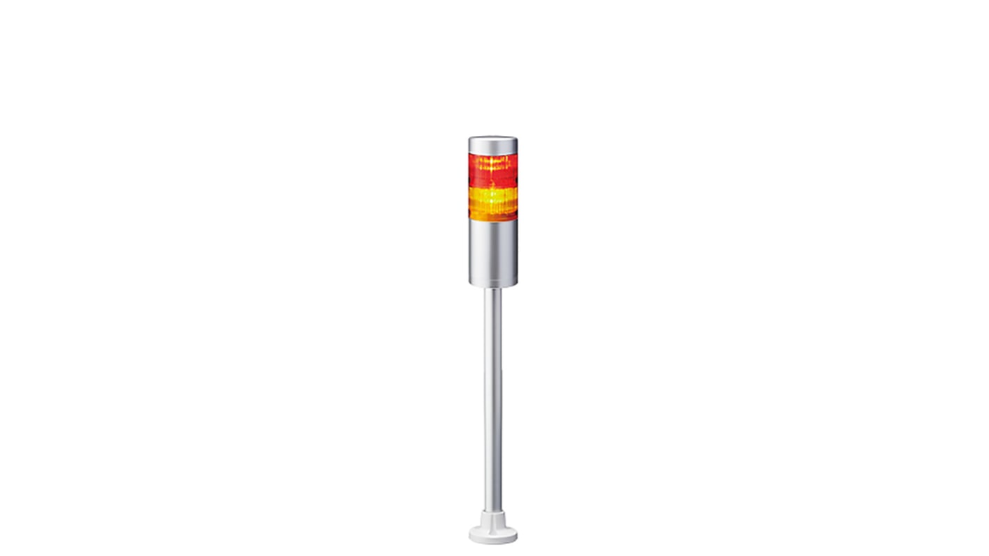 Patlite LR6 LED Signalturm 2-stufig mehrfarbig LED Rot/Gelb Dauer 469mm Multifunktion