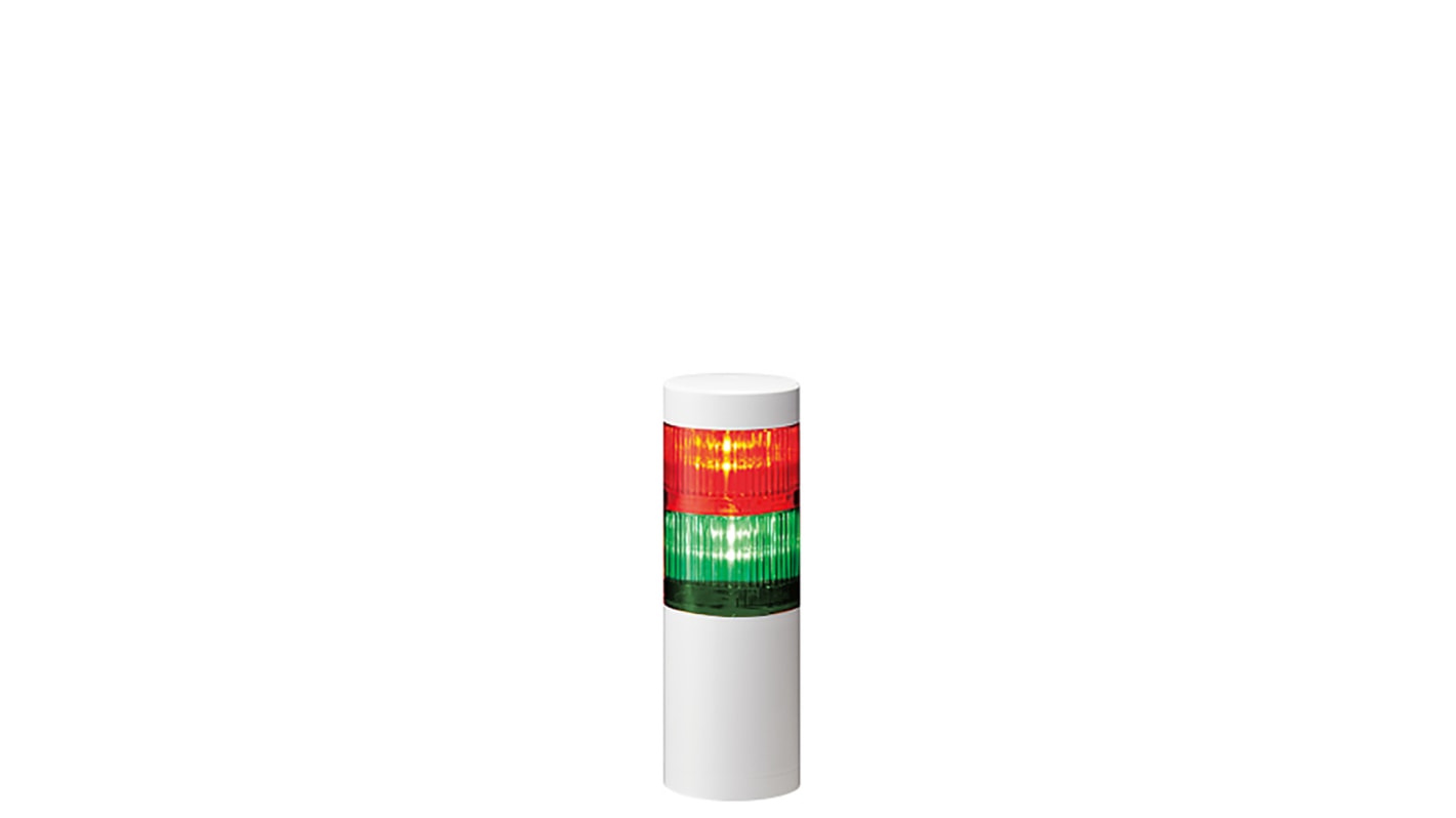 Patlite LR6 LED Signalturm 2-stufig mehrfarbig LED Rot/Grün Dauer 179mm Multifunktion