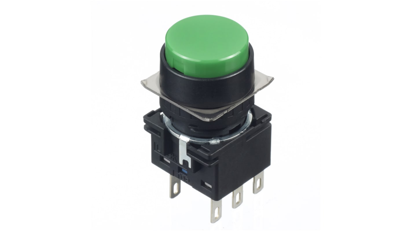 Idec Green Round Push Button Switch