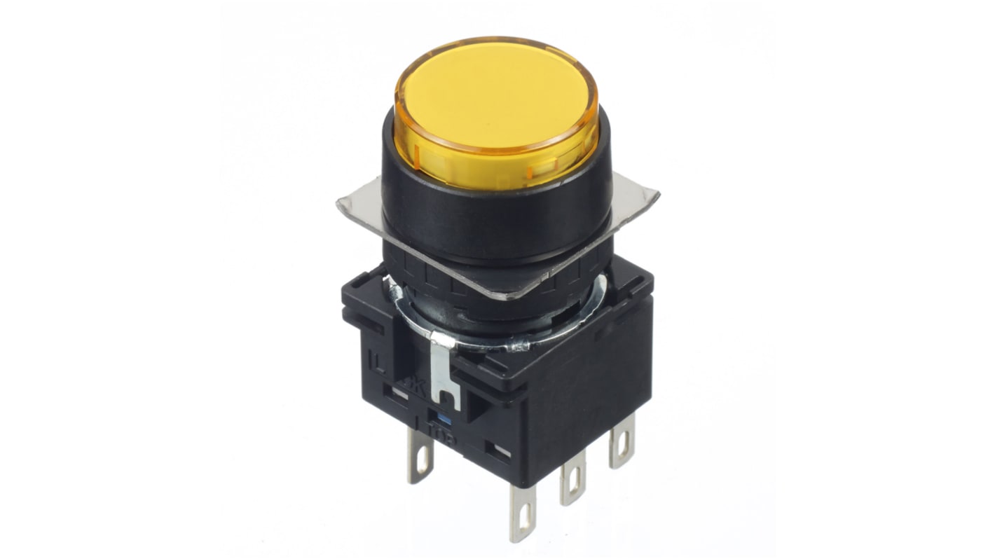 Idec Yellow Round Push Button Switch