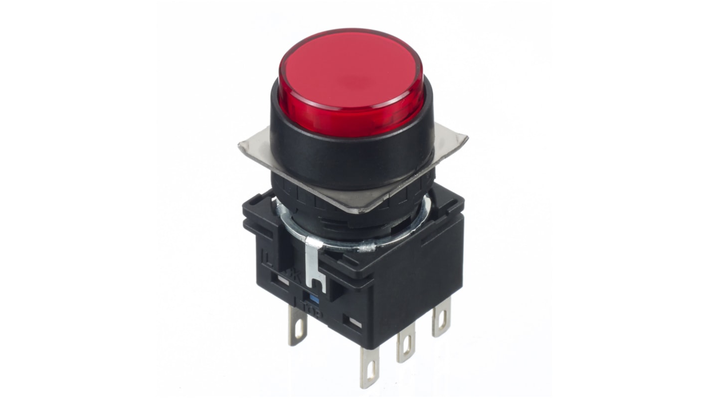 Idec Red Round Push Button Switch