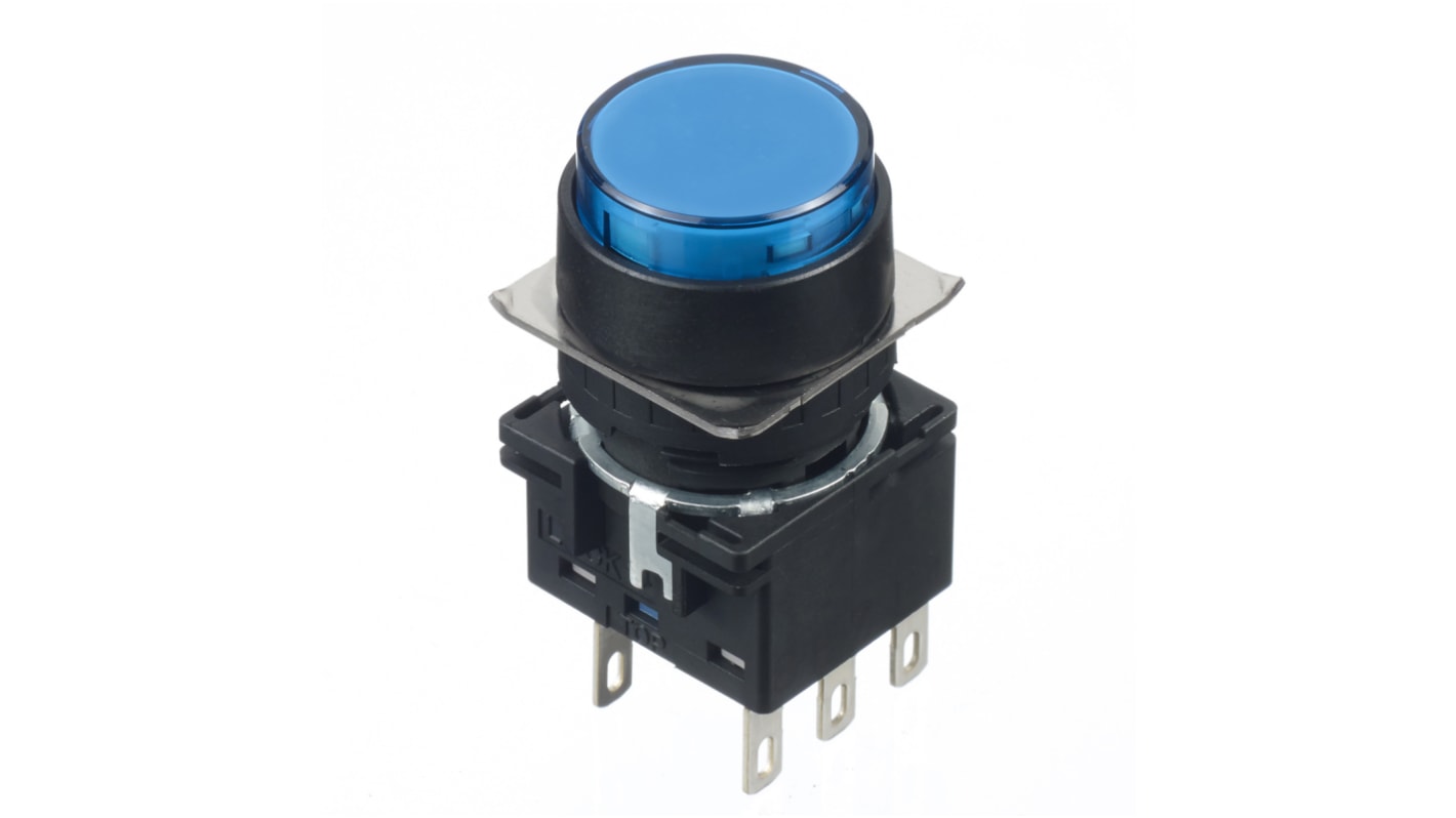 Idec Blue Round Push Button Switch