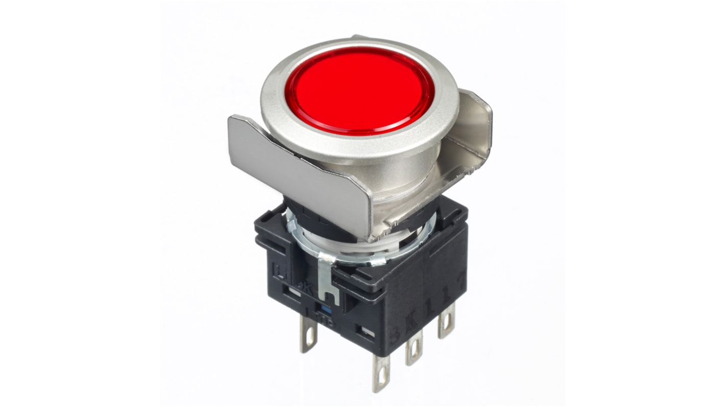 Idec Red Round Push Button Switch