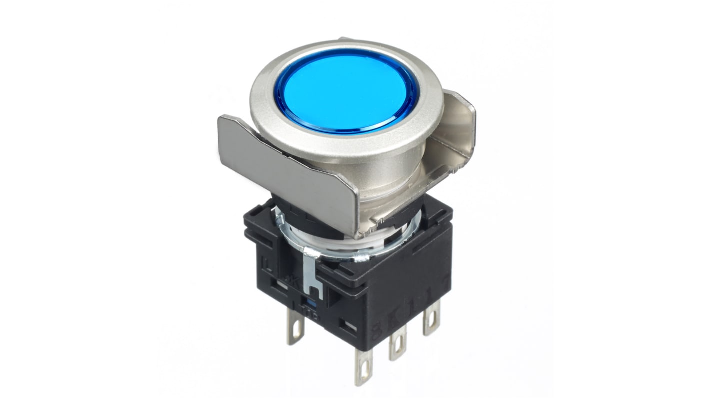 Idec Blue Round Push Button Switch