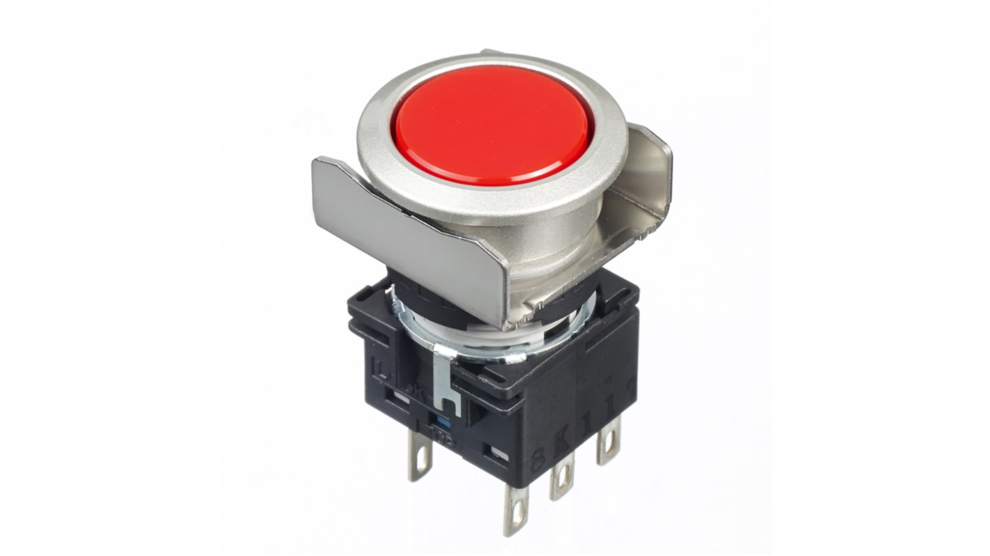 Idec Red Round Push Button Switch