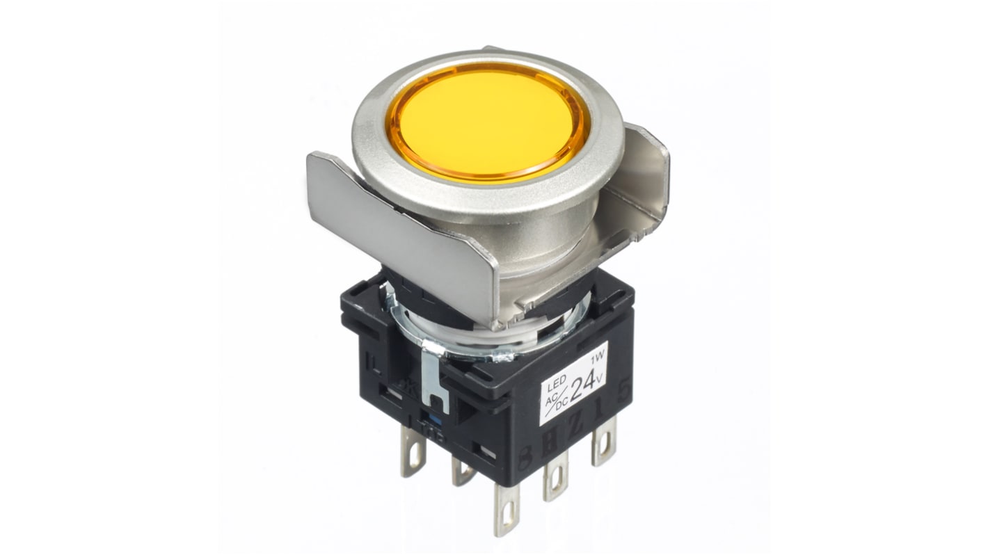 Idec Yellow Round Push Button Switch