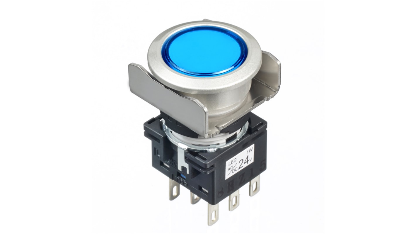 Idec Blue Round Push Button Switch