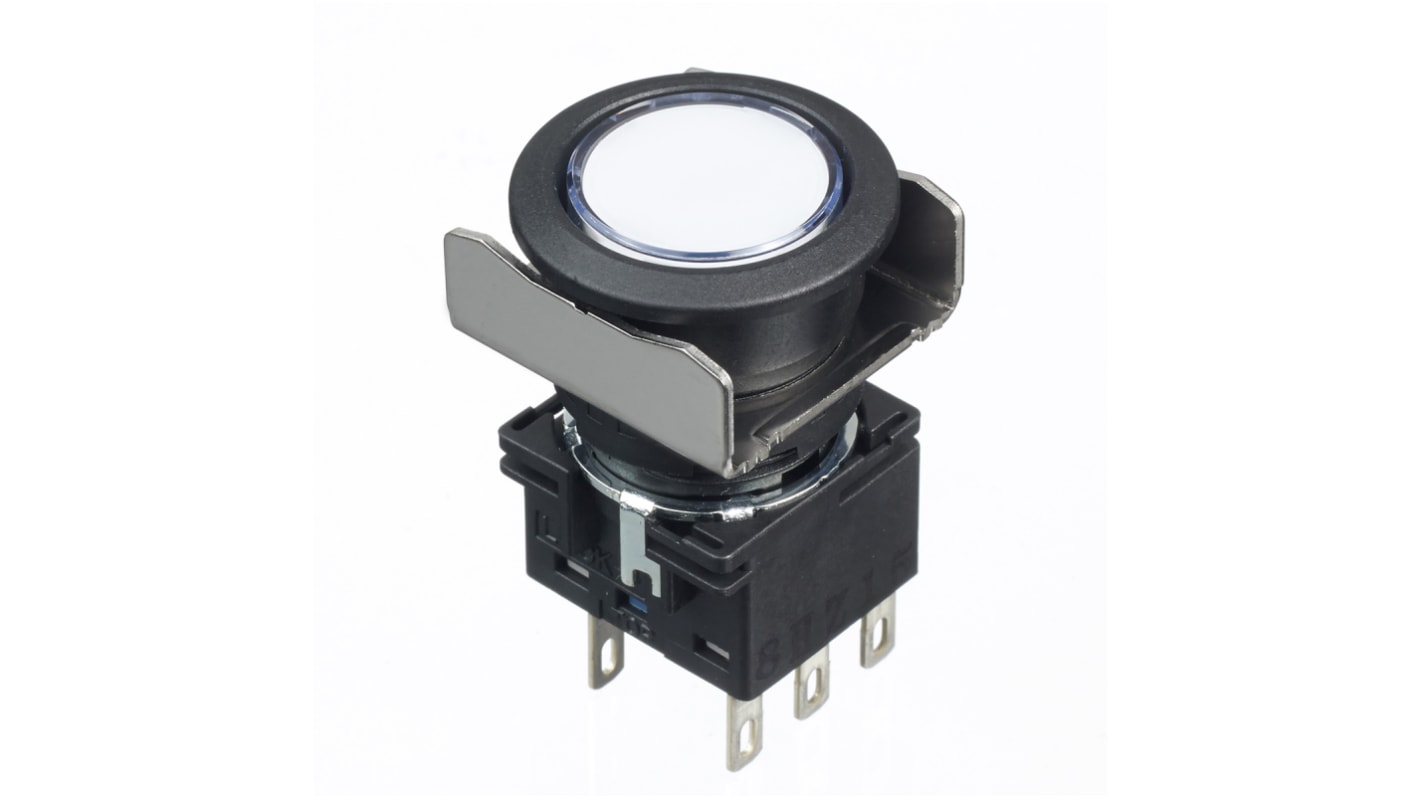 Idec White Round Push Button Switch