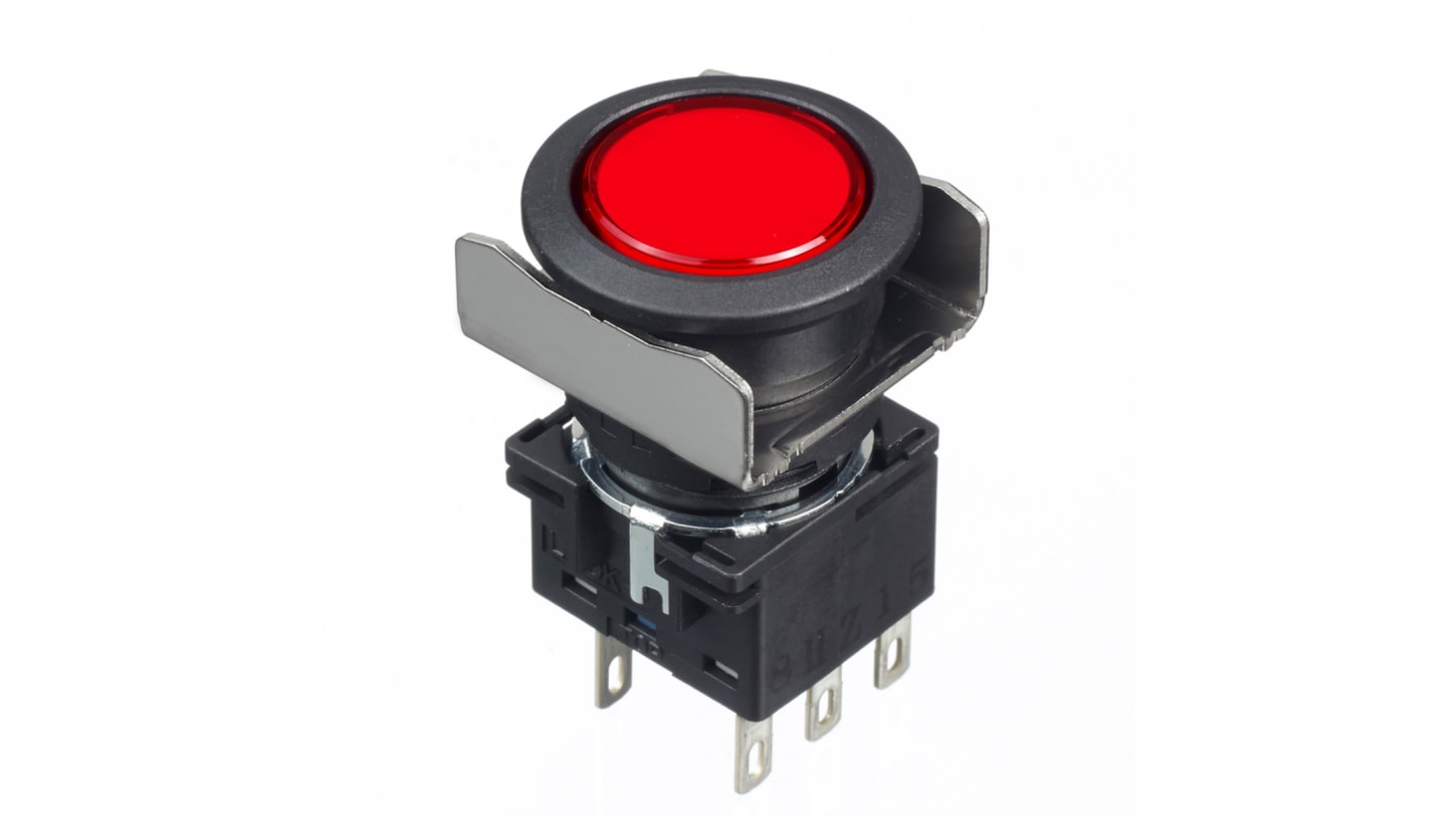 Idec Red Round Push Button Switch