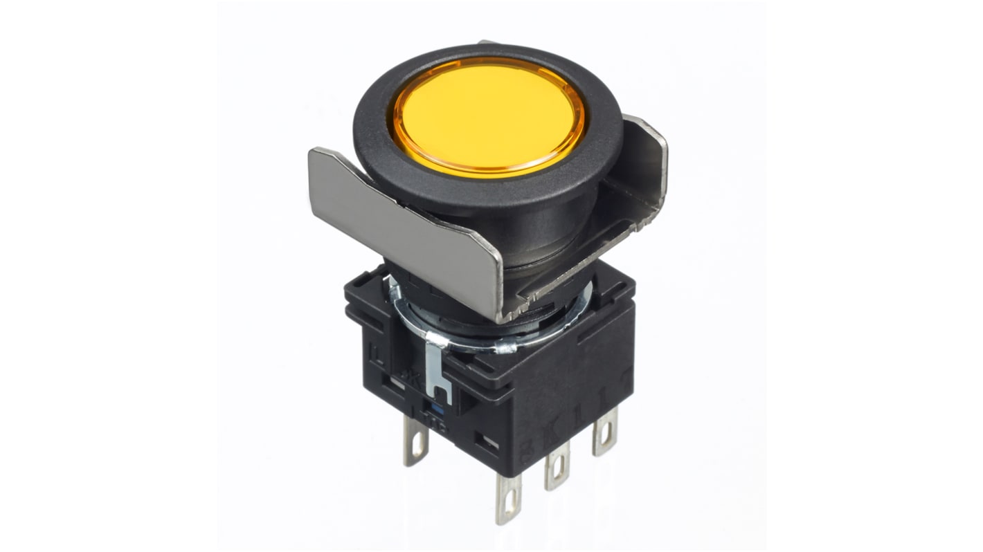 Idec Yellow Round Push Button Switch