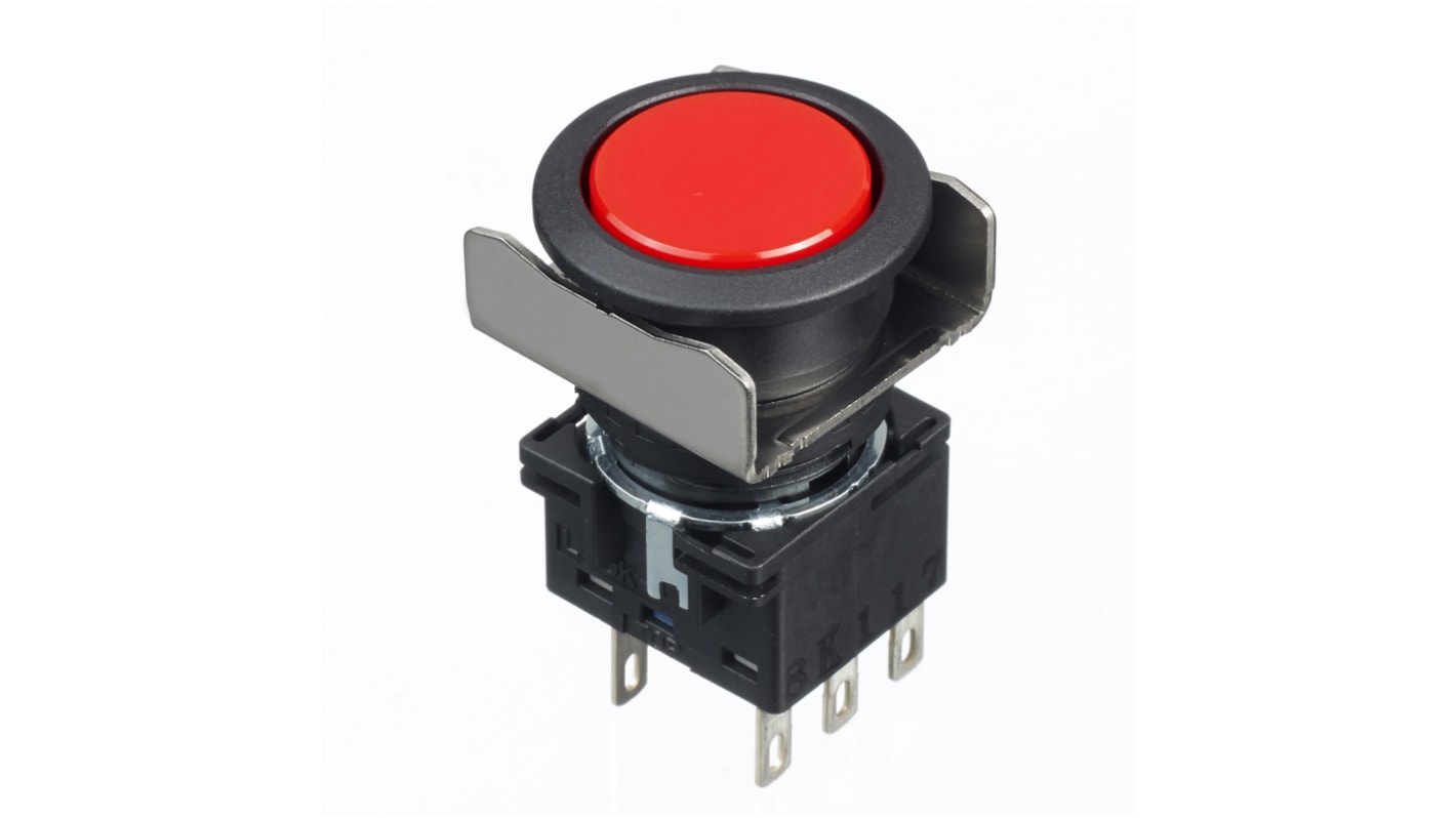 Idec Red Round Push Button Switch