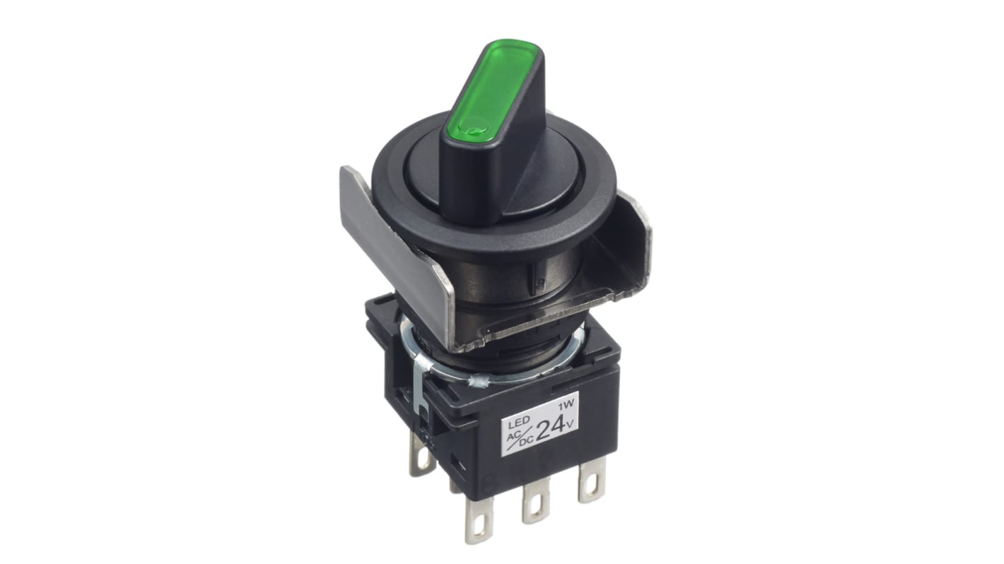 Idec Black Round Push Button Switch