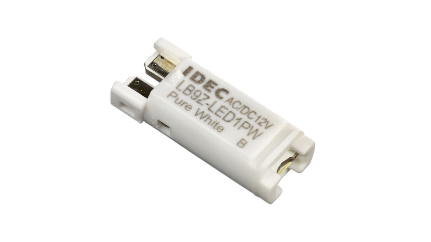 Interruttore a pulsante Rettangolare Idec LB9Z-LED1PW, colore Bianco