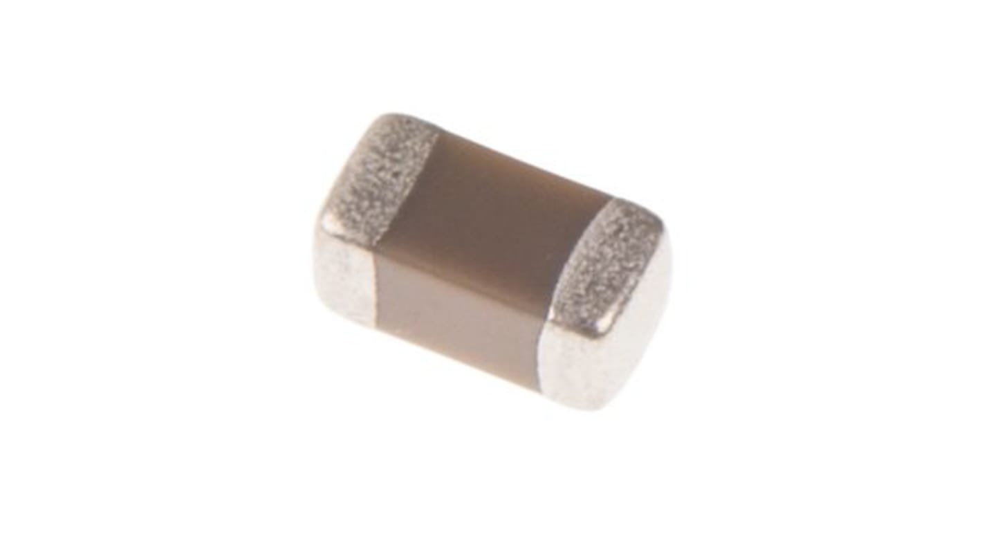 Murata 100nF Multilayer Ceramic Capacitor MLCC, 50V dc V, ±10% , SMD