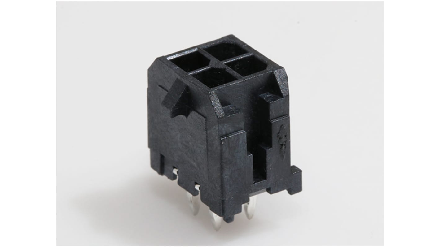 Molex 基板接続用ピンヘッダ 4極 3.0mm 2列 43045-0412