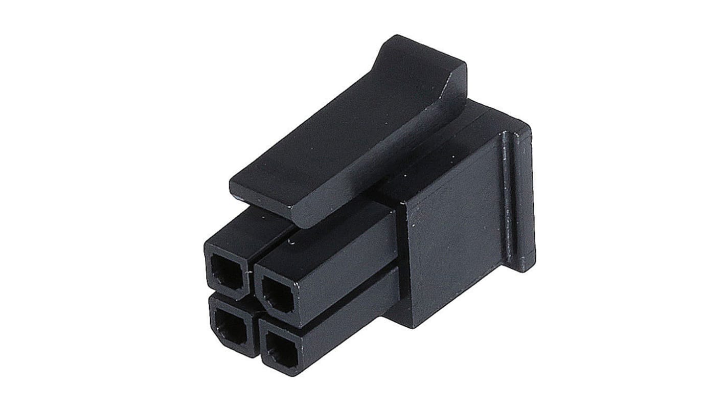 Molex Micro-Fit 3.0 Steckverbindergehäuse Buchse 3mm, 4-polig / 2-reihig Gerade, Kabelmontage für 43030, 46235