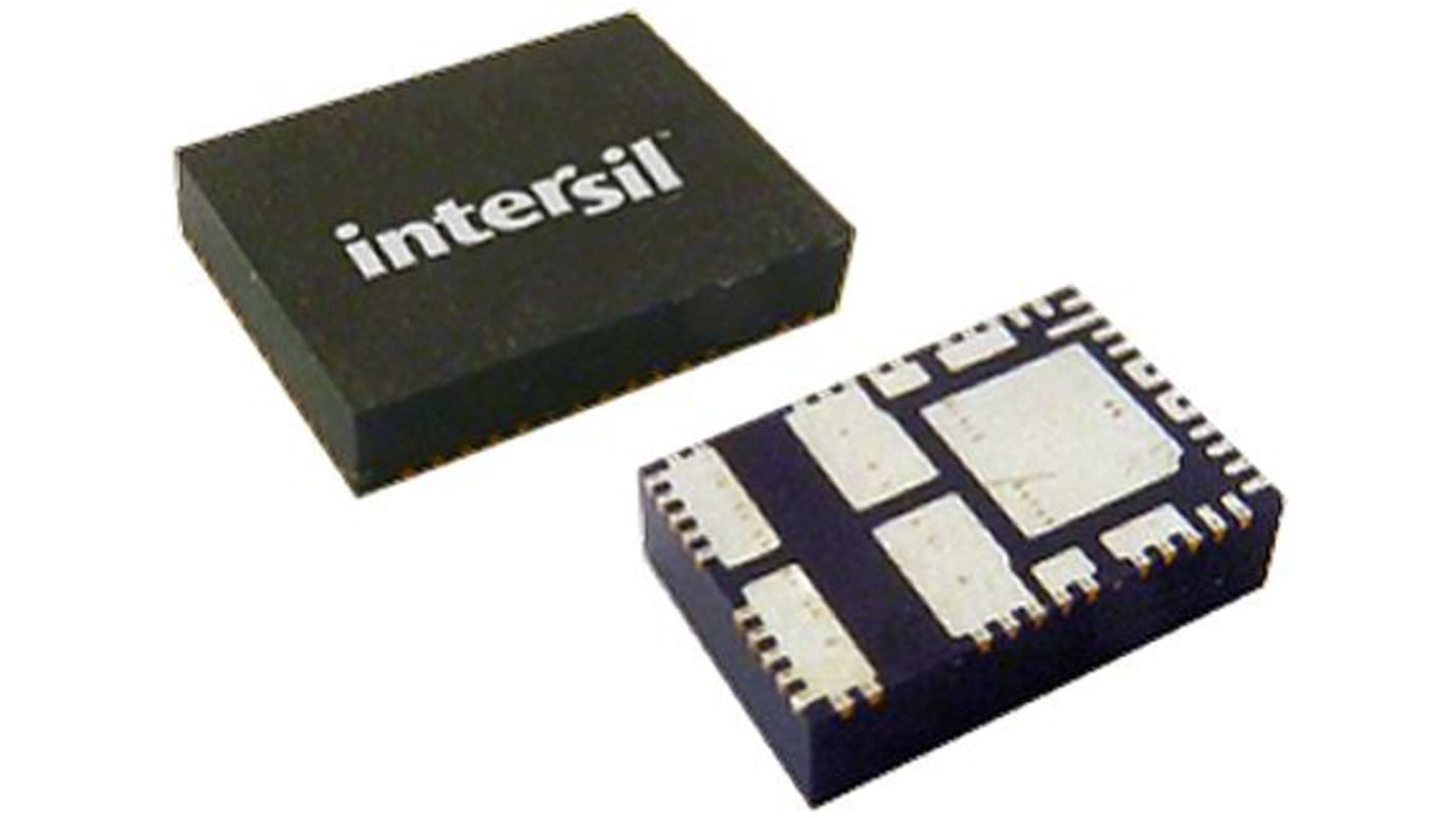 Intersil ISL8203MIRZ, Dual-Channel, Step Down DC-DC Converter, Adjustable, 0A 23-Pin, QFN
