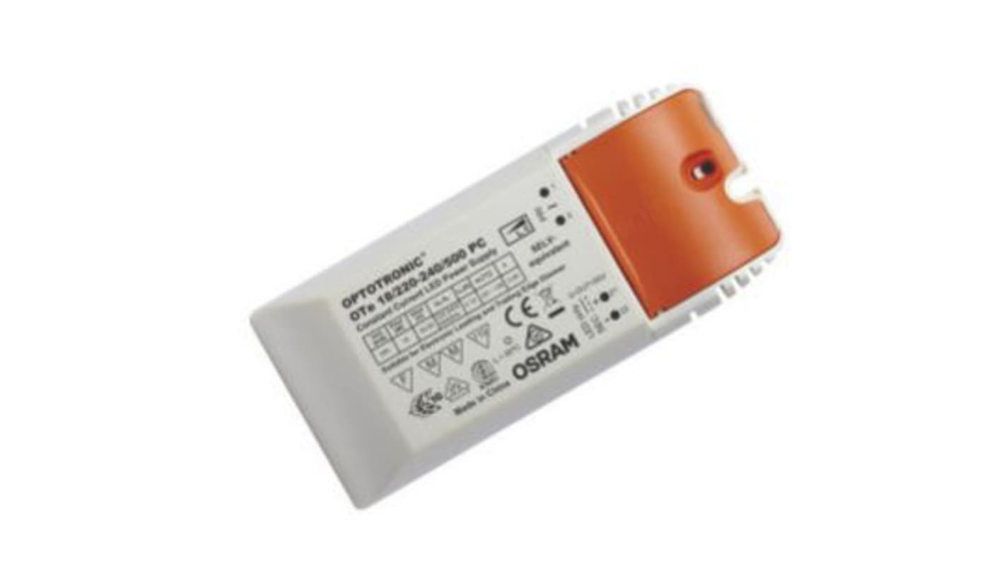 Budič LED OTE 18/220-240/500 PC 18 → 36V 500mA 18W ztlumování: Náběžná hrana IP20 konstantní proud Osram