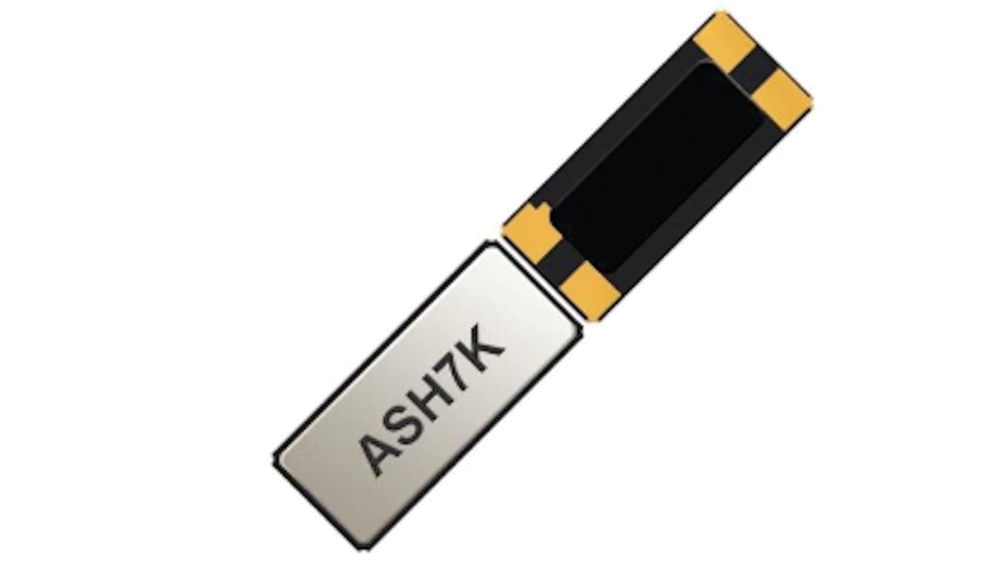 Oscilátor ASH7K-32.768KHZ-T 32,768kHz -170 → +10PPM CMOS, SMD, počet kolíků: 4 3.2 x 1.5 x 1mm XO