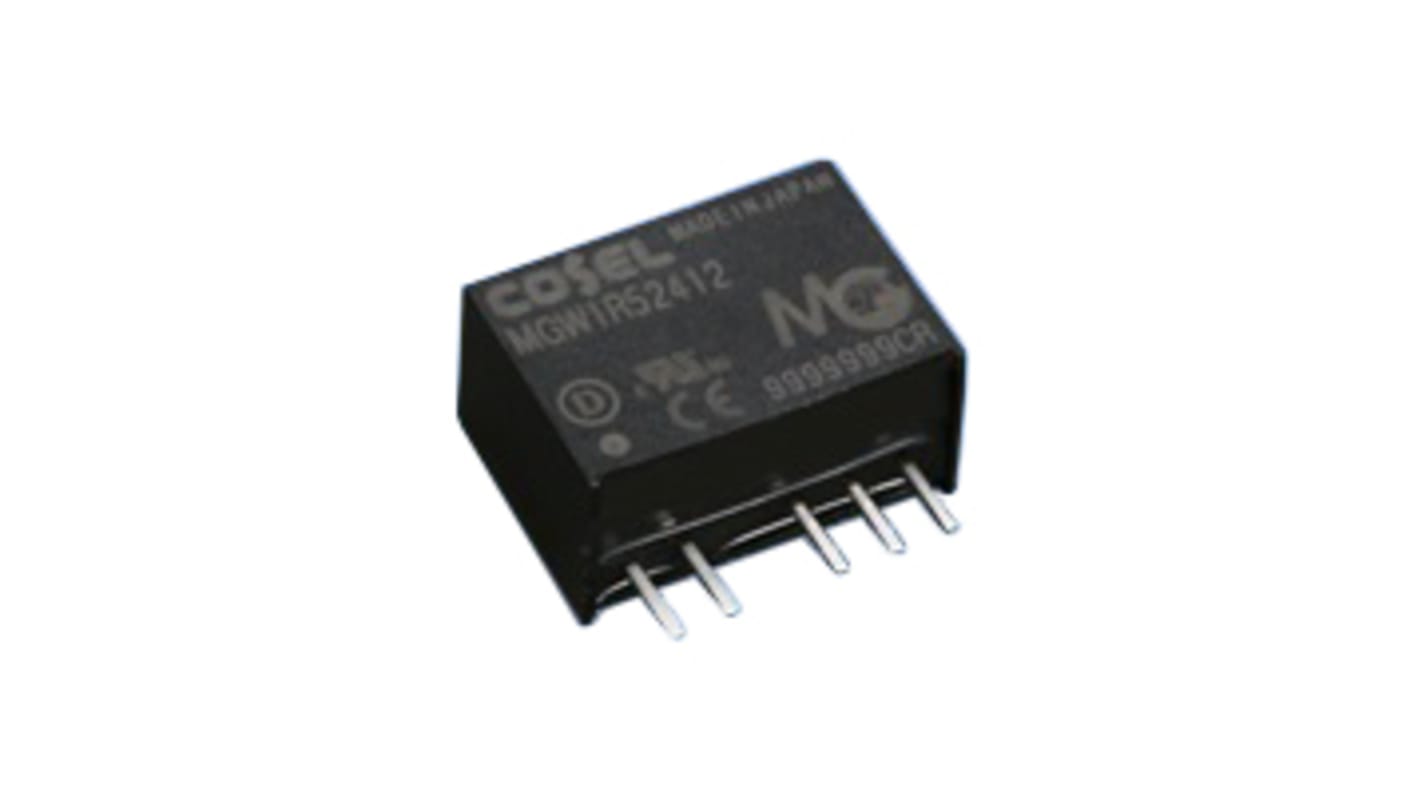 Cosel MGW DC/DC-Wandler 3W 12 V dc IN, ±15V dc OUT / 100mA PCB-Montage 1kV dc isoliert