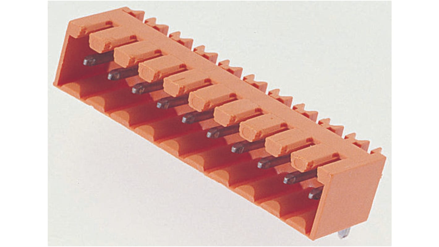 1605210000 Weidmuller 3.5mm Pitch 16 Way Right Angle Pluggable