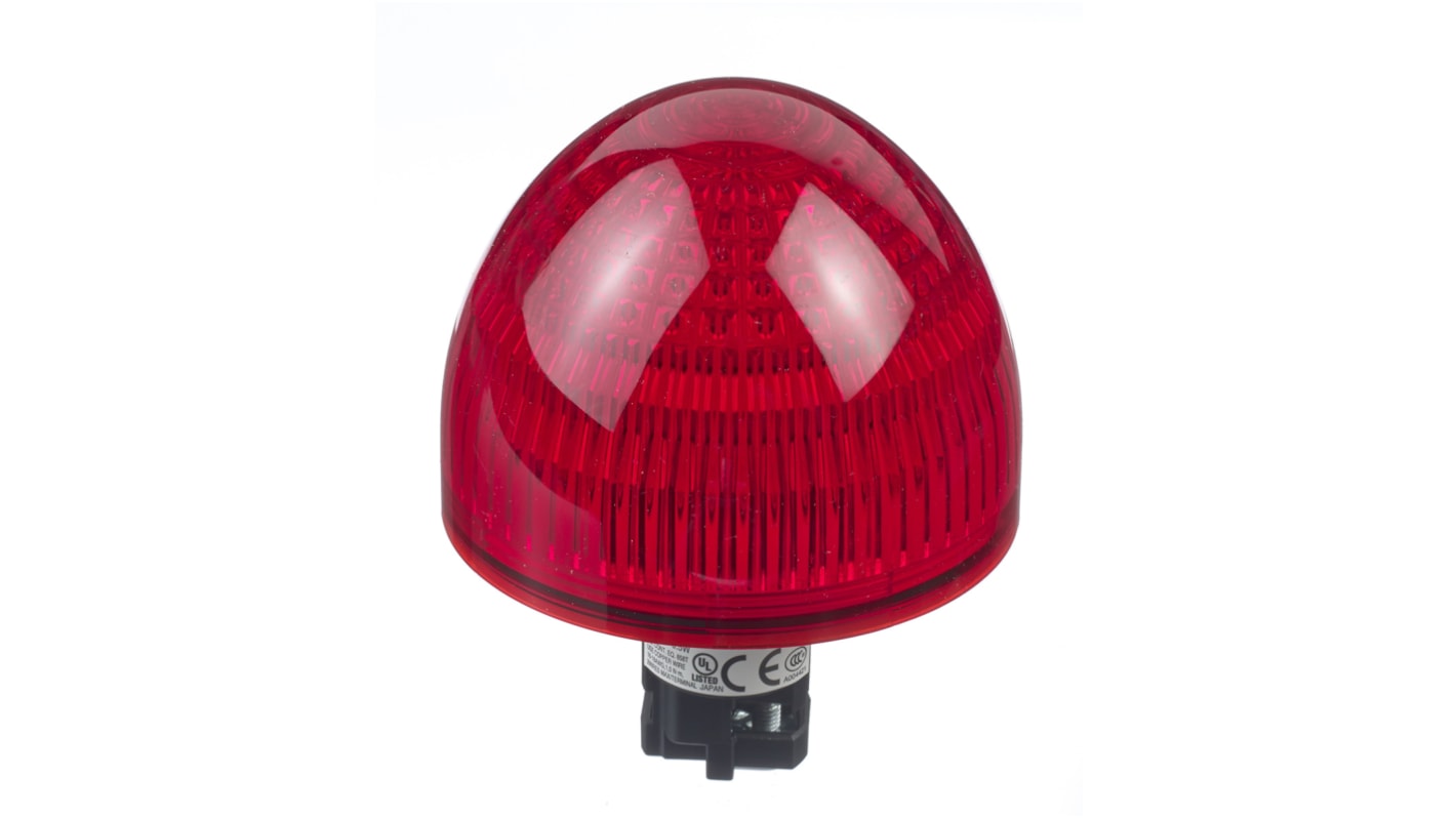 Indicador LED Idec, Rojo, marco Negro, Ø montaje 22.3mm, IP65