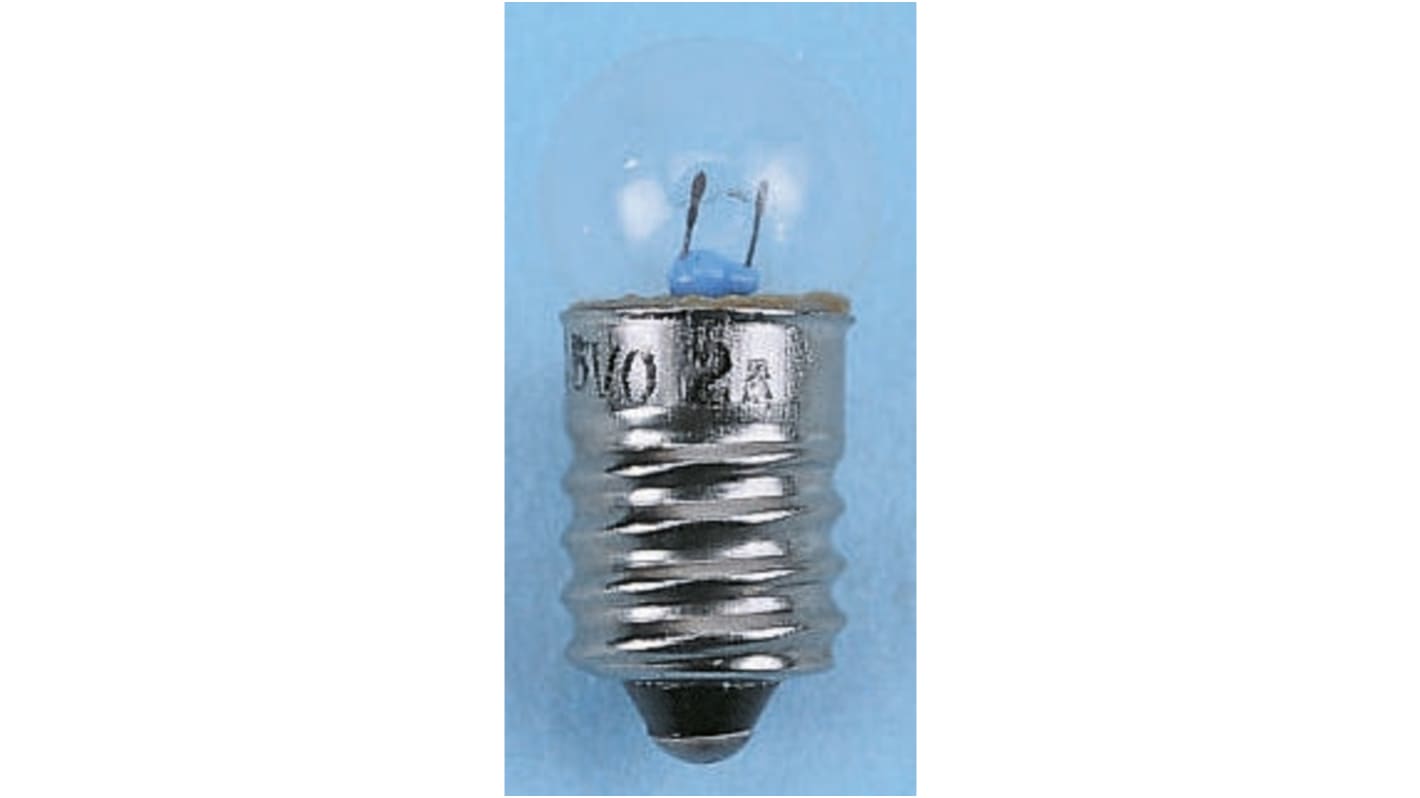 Lampadina spia con base E10, 2,5 V, 0,5 W, 4,3 lm