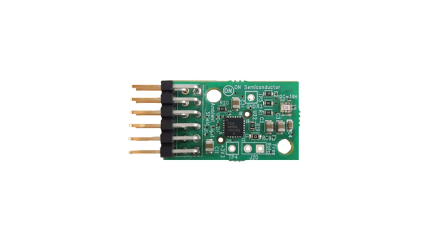 onsemi Ambient Light Sensor (ALS) Shield Evaluation Board評価ボード NOA1305CUTAG, PCA9655EMTTXG ALS-GEVB