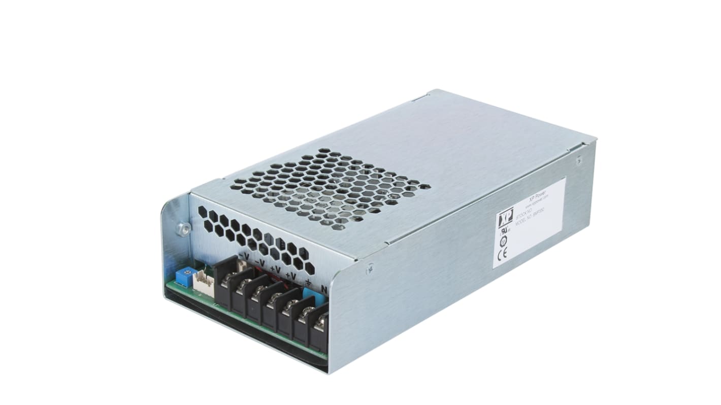 XP Power Switching Power Supply, SMP350PS48, 48V dc, 7.3A, 350 (180 → 264 V ac) W, 350 (90 → 180 V ac) W,