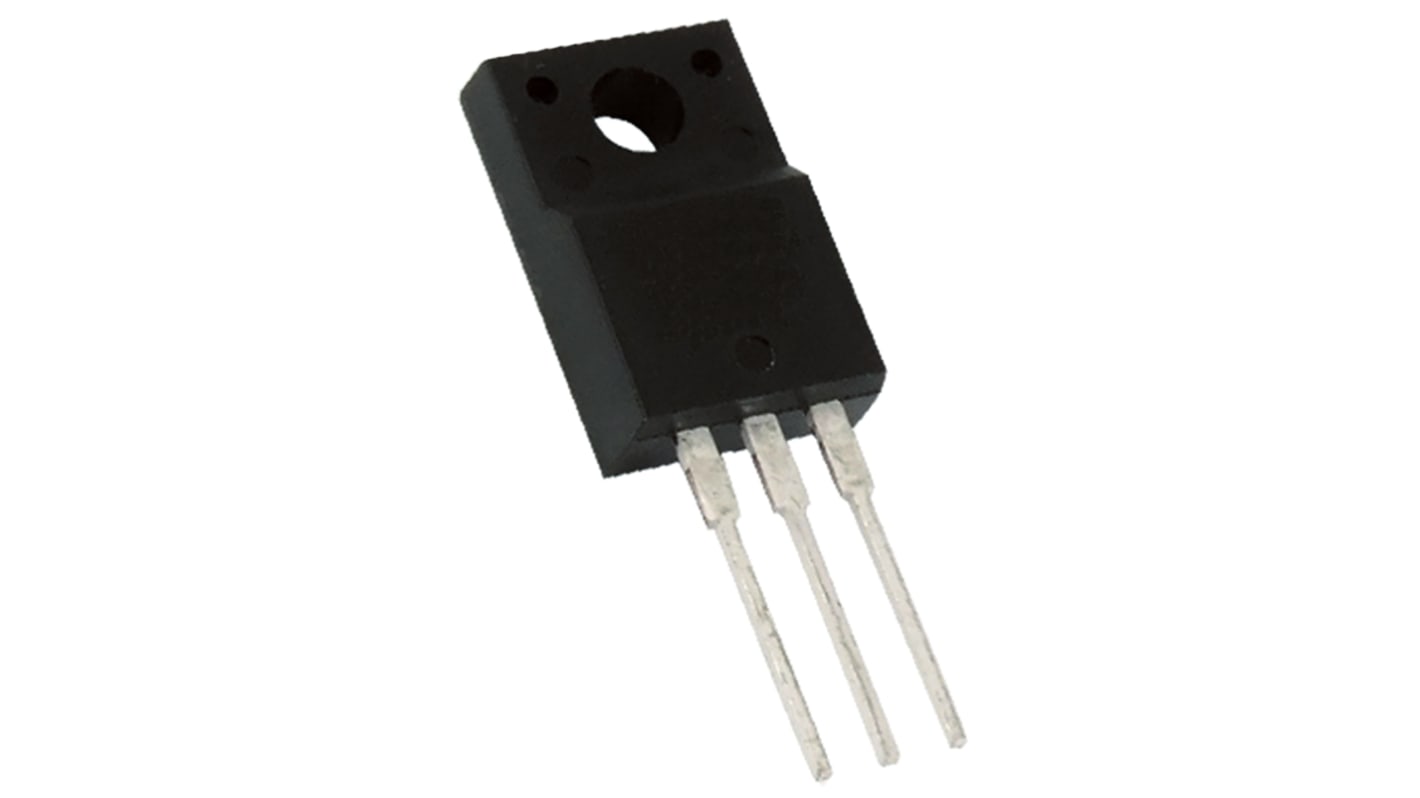 MOSFET onsemi, canale N, 67 mΩ, 44 A, TO-220F, Su foro