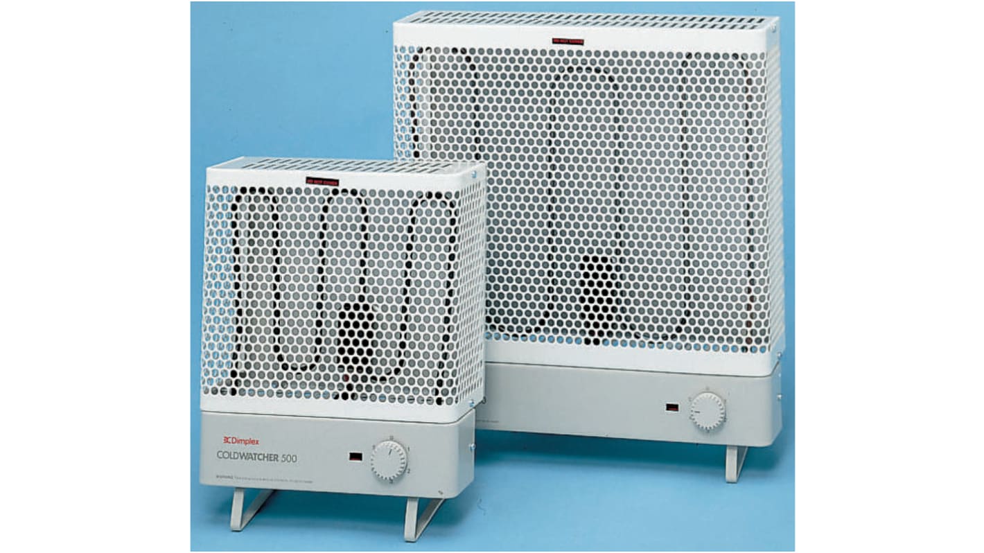 Dimplex Plattenheizkörper Wandmontage, UK-Netzstecker mit Thermostat, 1kW, 435 x 380 x 150mm