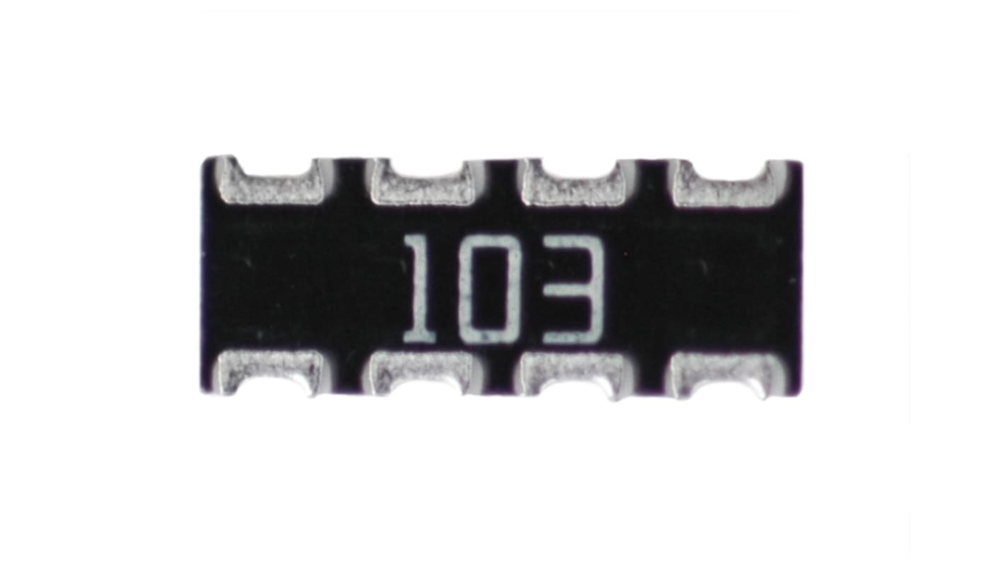 KOA, CN 1kΩ ±5% Isolated Resistor Array, 4 Resistors, 1206 (3216M), Concave