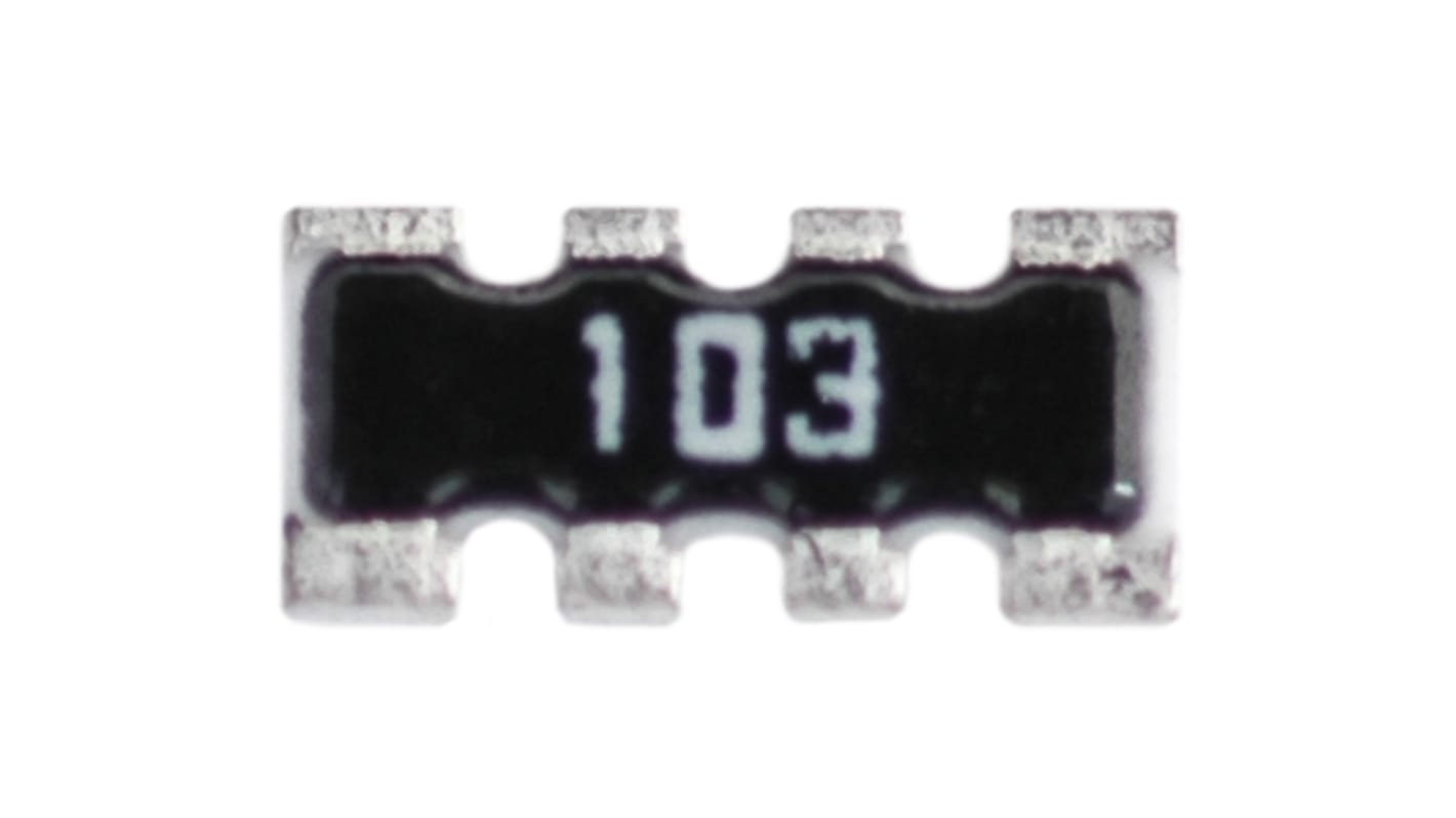 KOA, CNK 22kΩ ±5% Isolated Resistor Array, 4 Resistors, 0603 (1608M), Convex