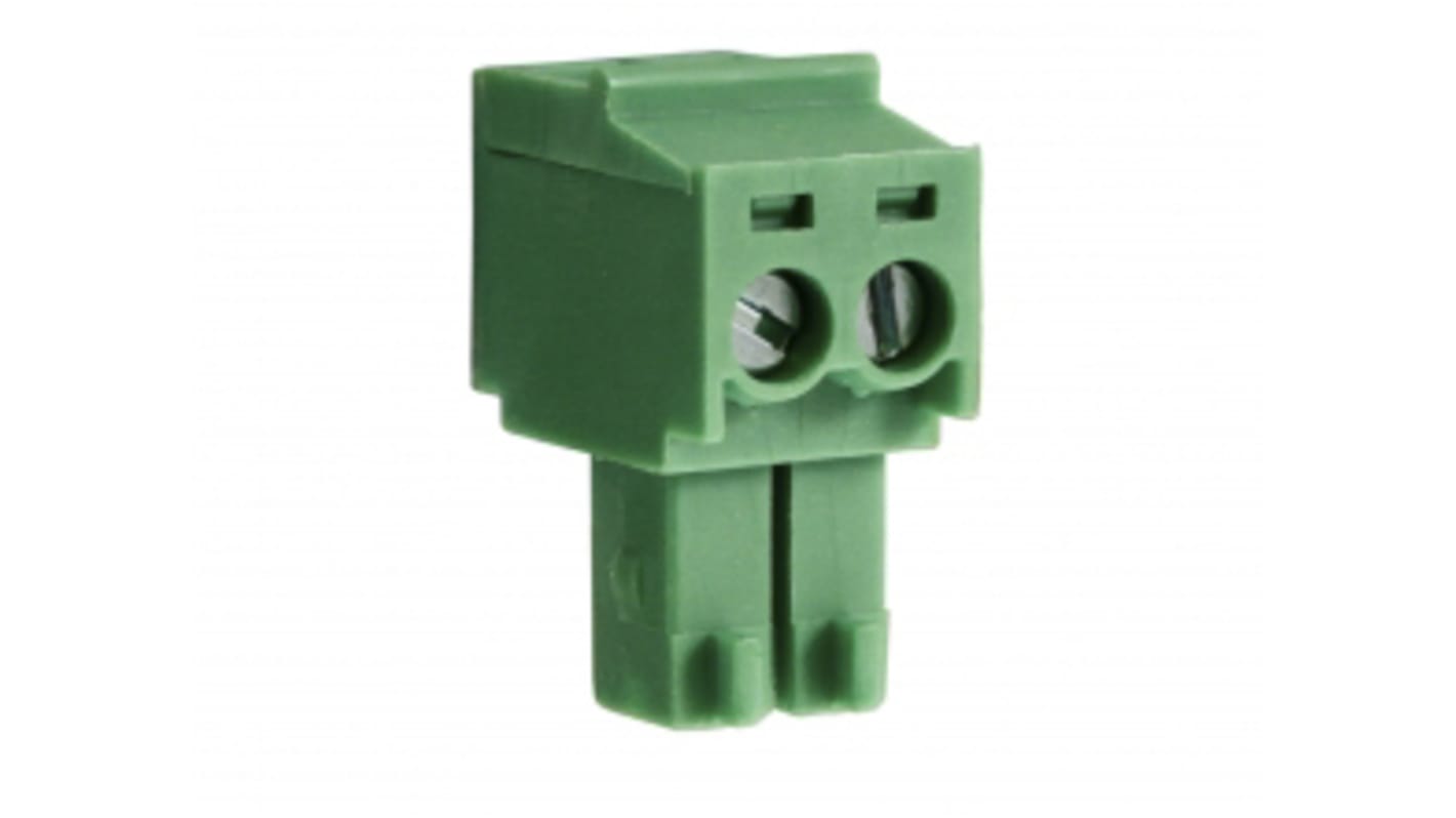 RS PRO 3.5mm Pitch 10 Way Pluggable Terminal Block, Plug, Through Hole, Screw Termination