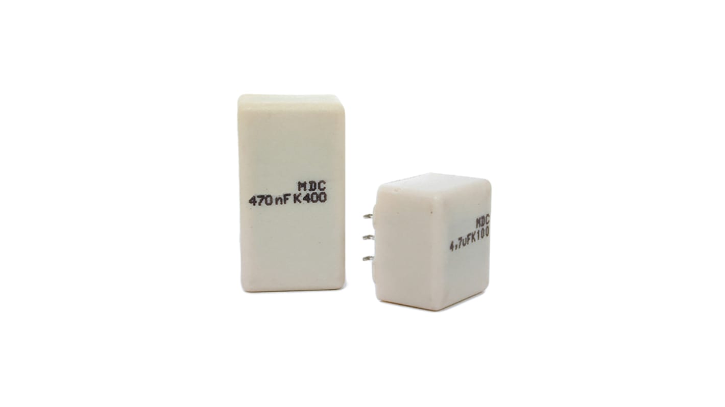 KEMET MDC Metallised Polyester Film Capacitor, 230 V ac, 630 V dc, ±10%, 100nF, Surface Mount