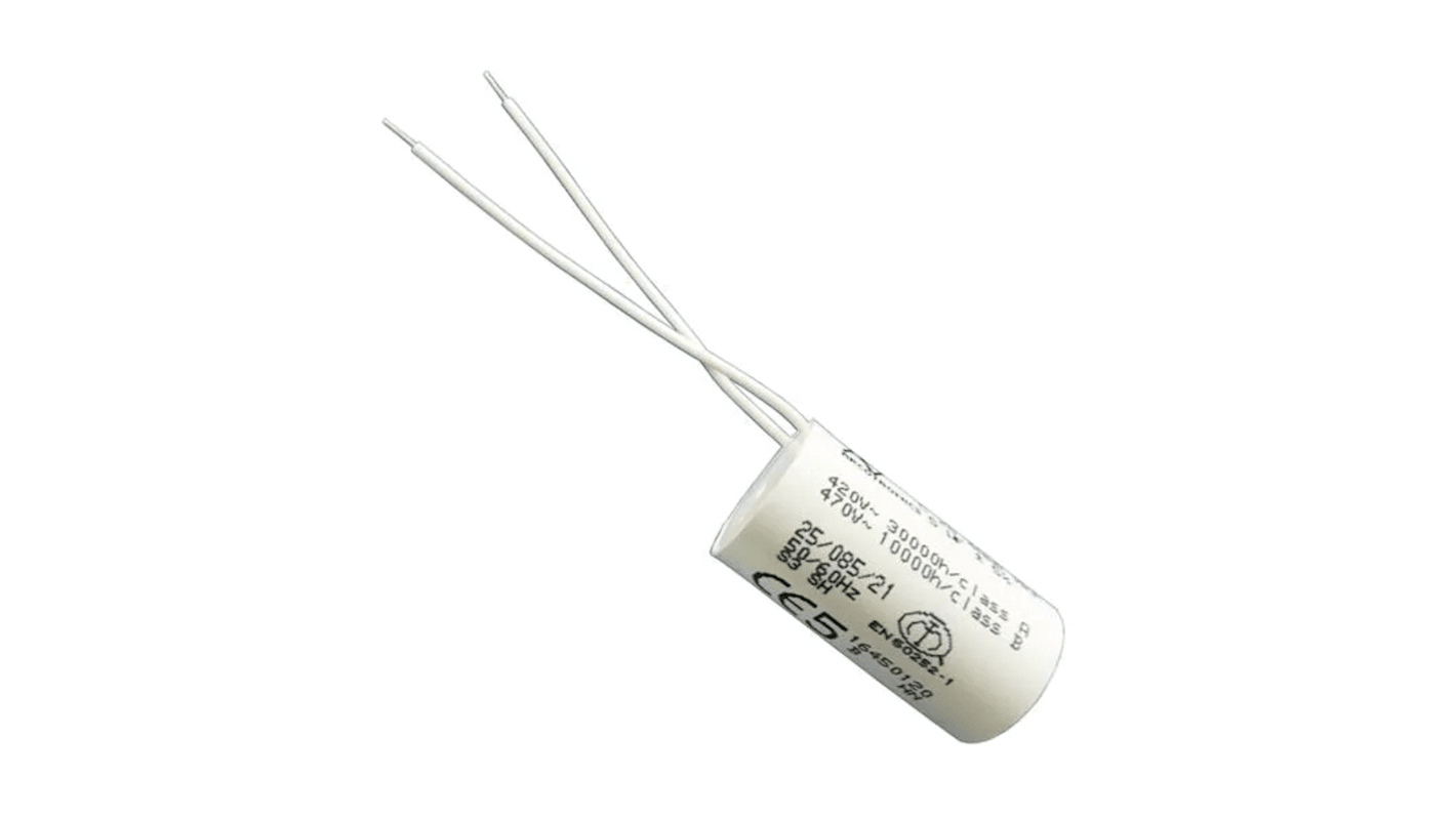 Condensador de película KEMET, 10μF, ±5%, 470V ac, Montaje de Cable