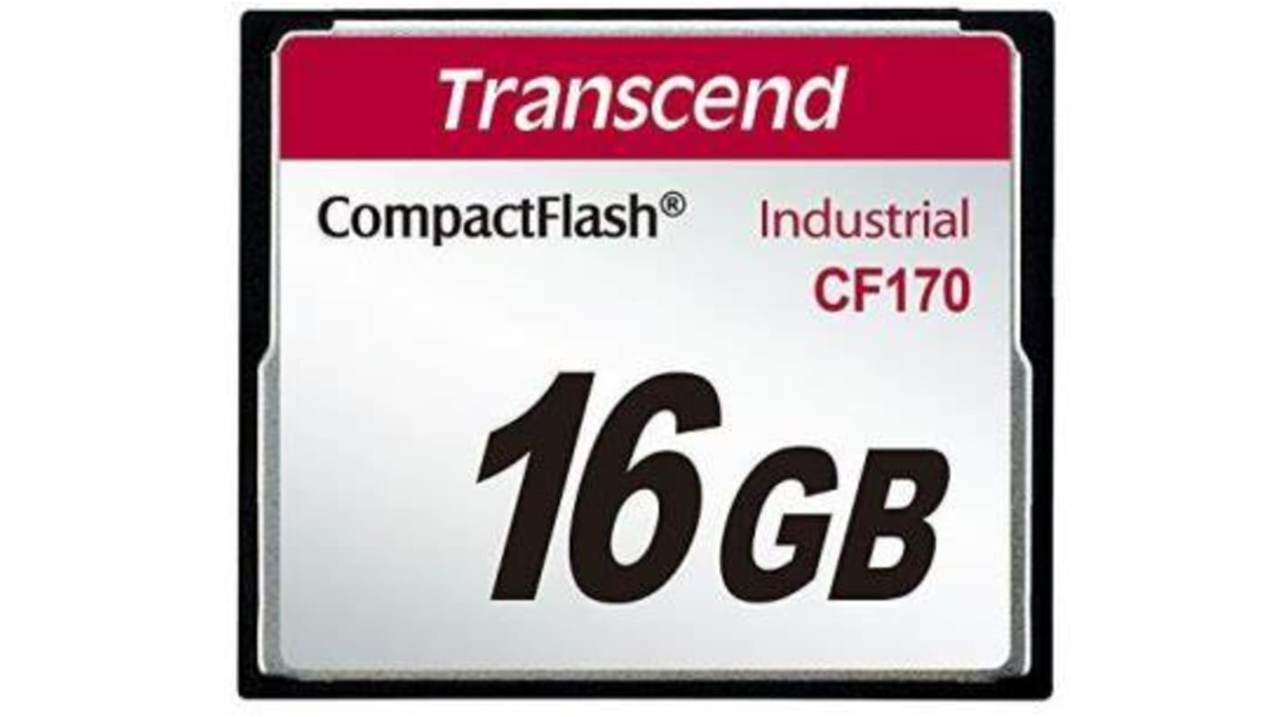 TS16GCF170 Transcend CF170 CompactFlash Industrial 16 GB MLC Compact