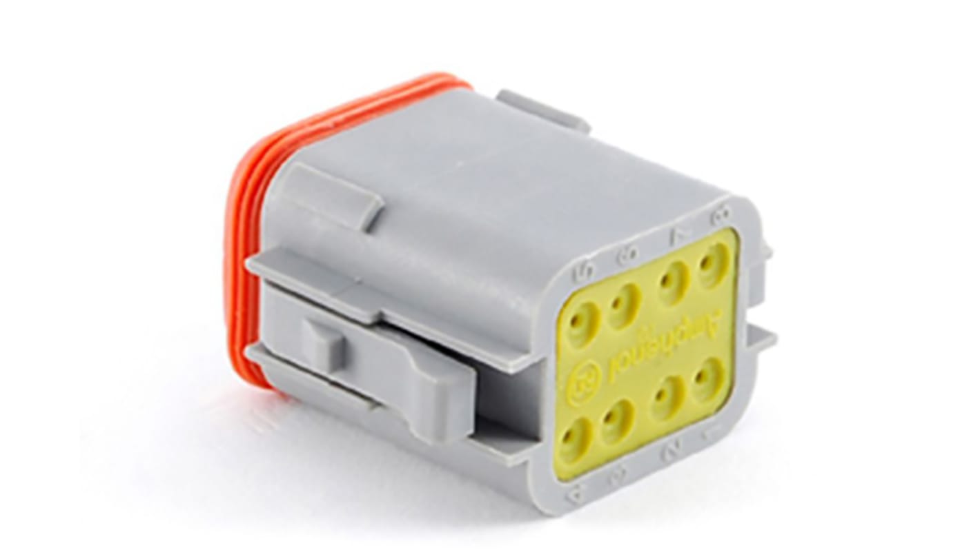 Amphenol Industrial, AT Automotive Connector Plug 8 Way, Crimp Termination