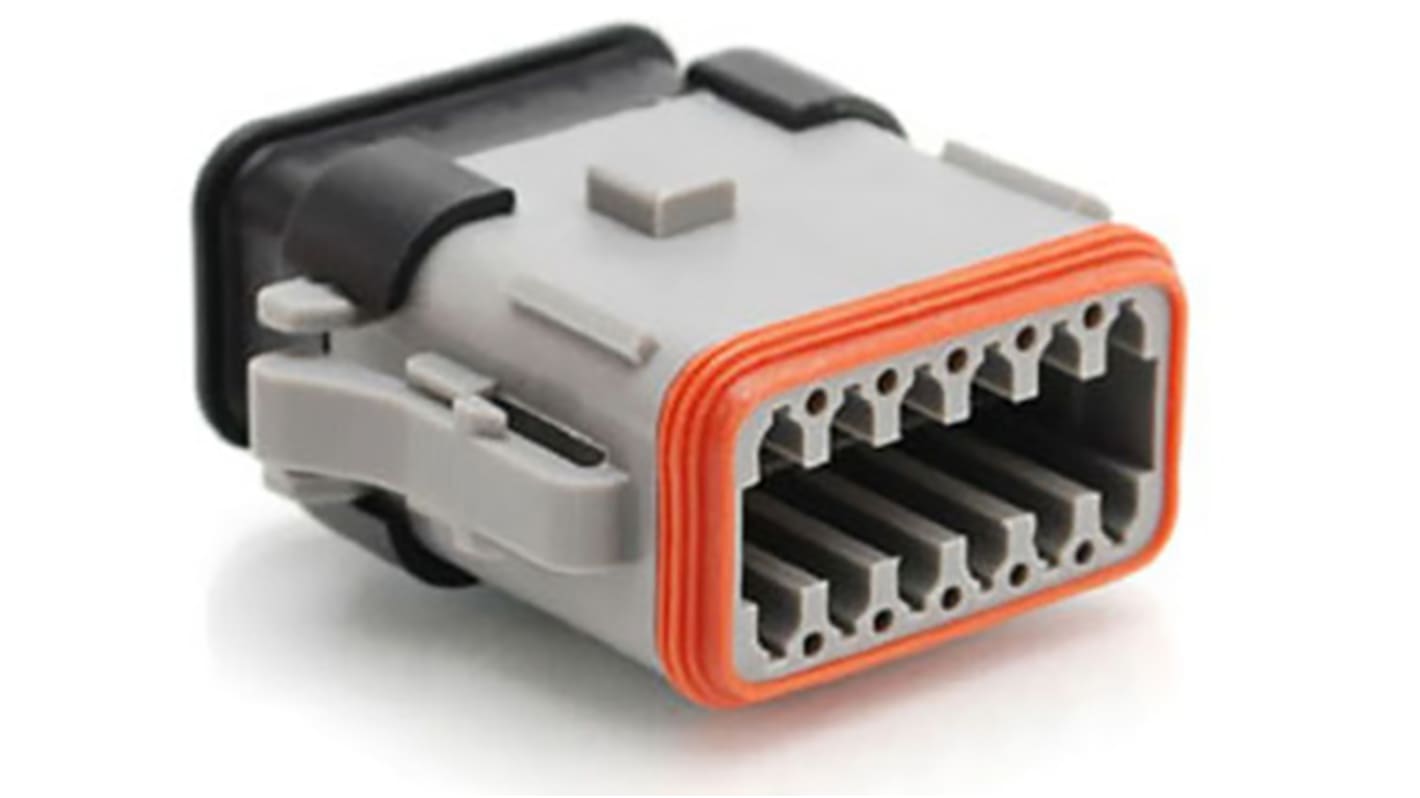 Amphenol Industrial, AT Automotive Connector Plug 12 Way, Crimp Termination