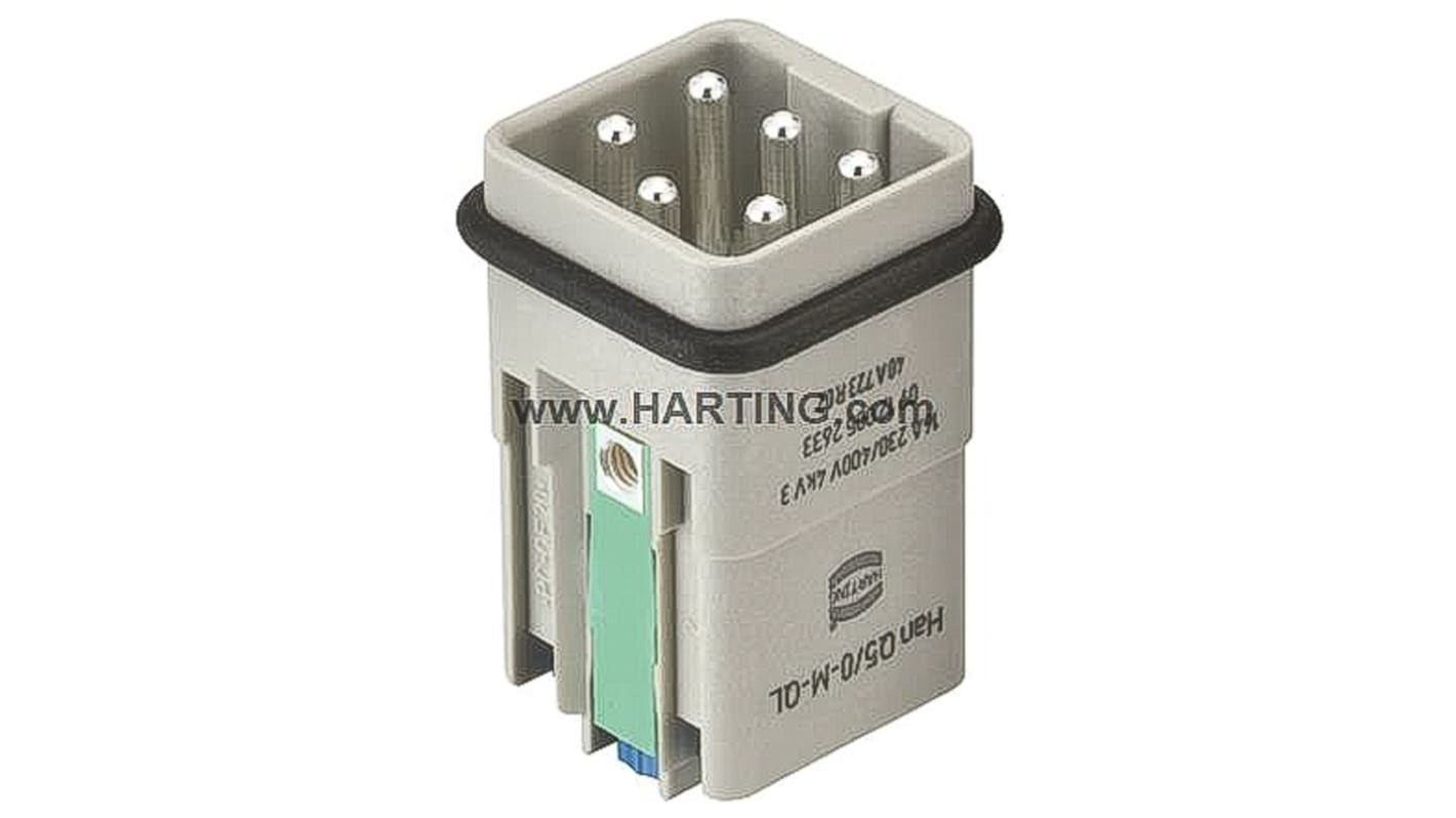 09120052634 | HARTING Heavy Duty Power Connector Insert, 16A, Male