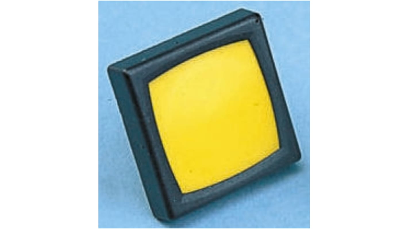 IP65 Yellow Button Tact Switch, SPST 80 mA