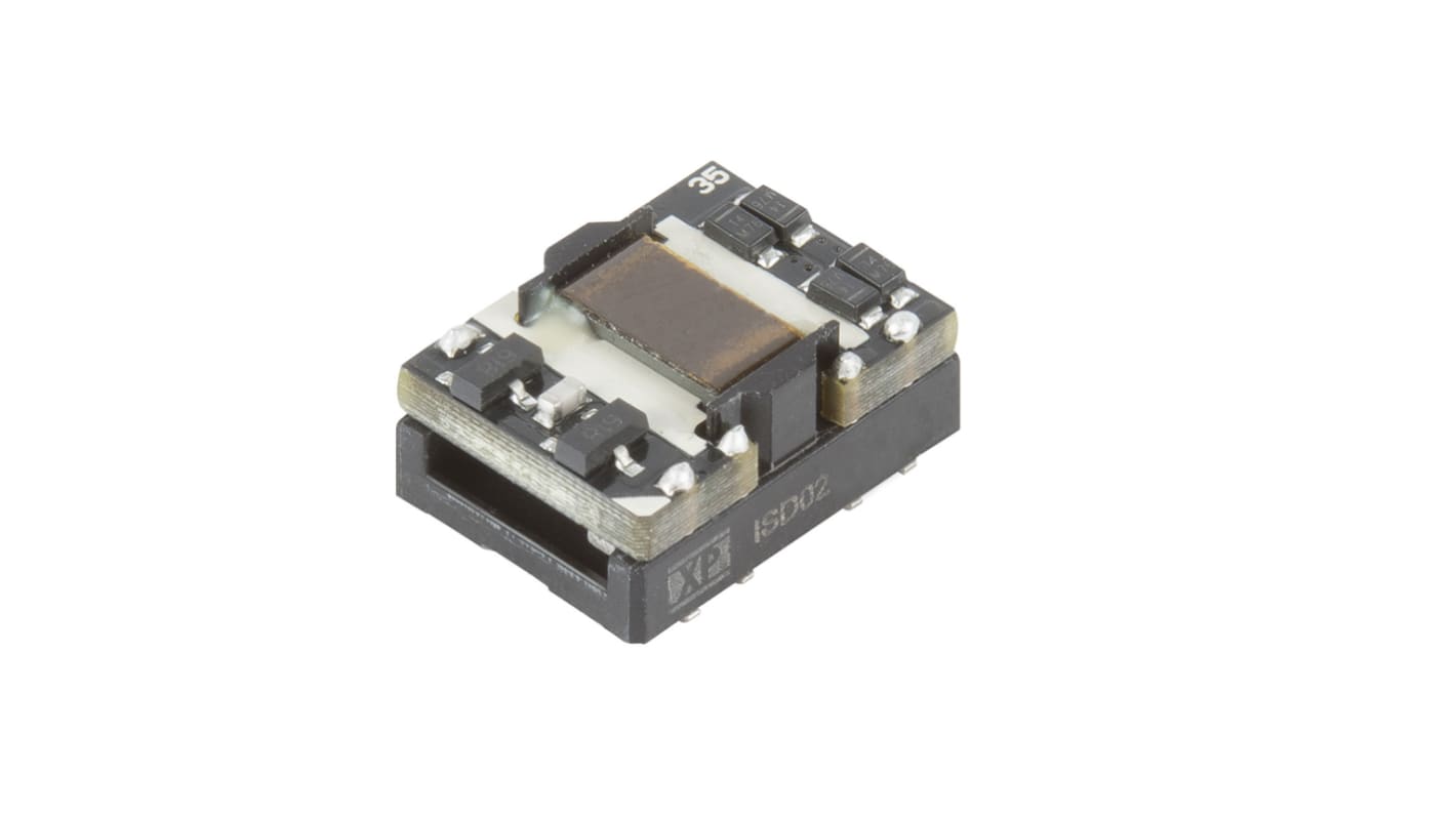 XP Power ISM02 DC-DC Converter, ±3V dc/ ±303mA Output, 2.97 → 3.63 V dc Input, 2W, Surface Mount