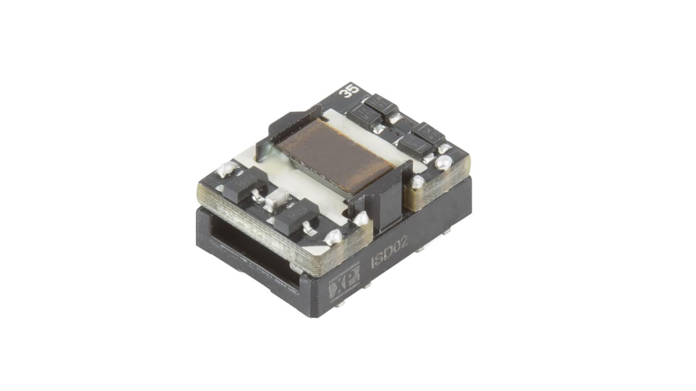 XP Power ISM02 DC-DC Converter, 5V dc/ 400mA Output, 2.97 → 3.63 V dc Input, 2W, Surface Mount