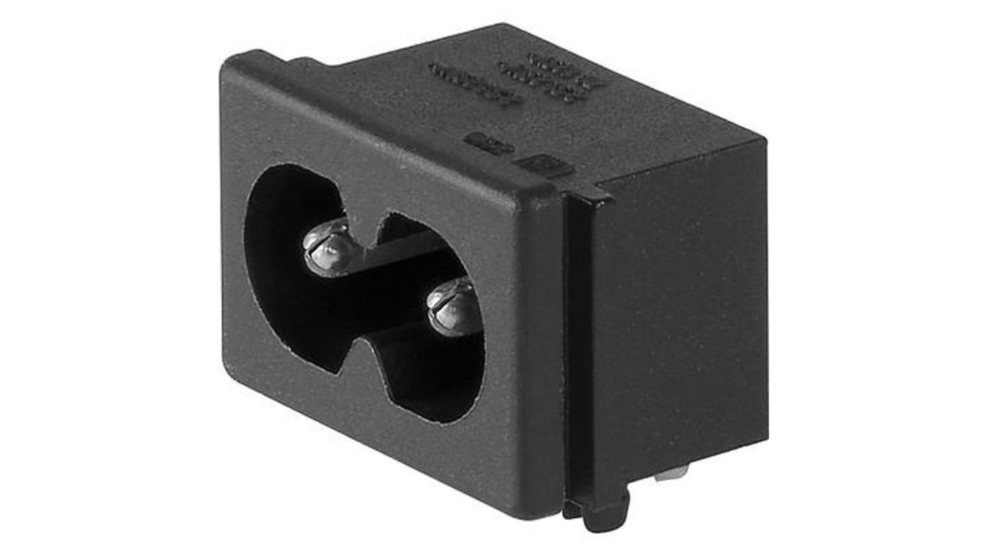 Schurter C8 IEC Connector Male, 2.5A, 250 V