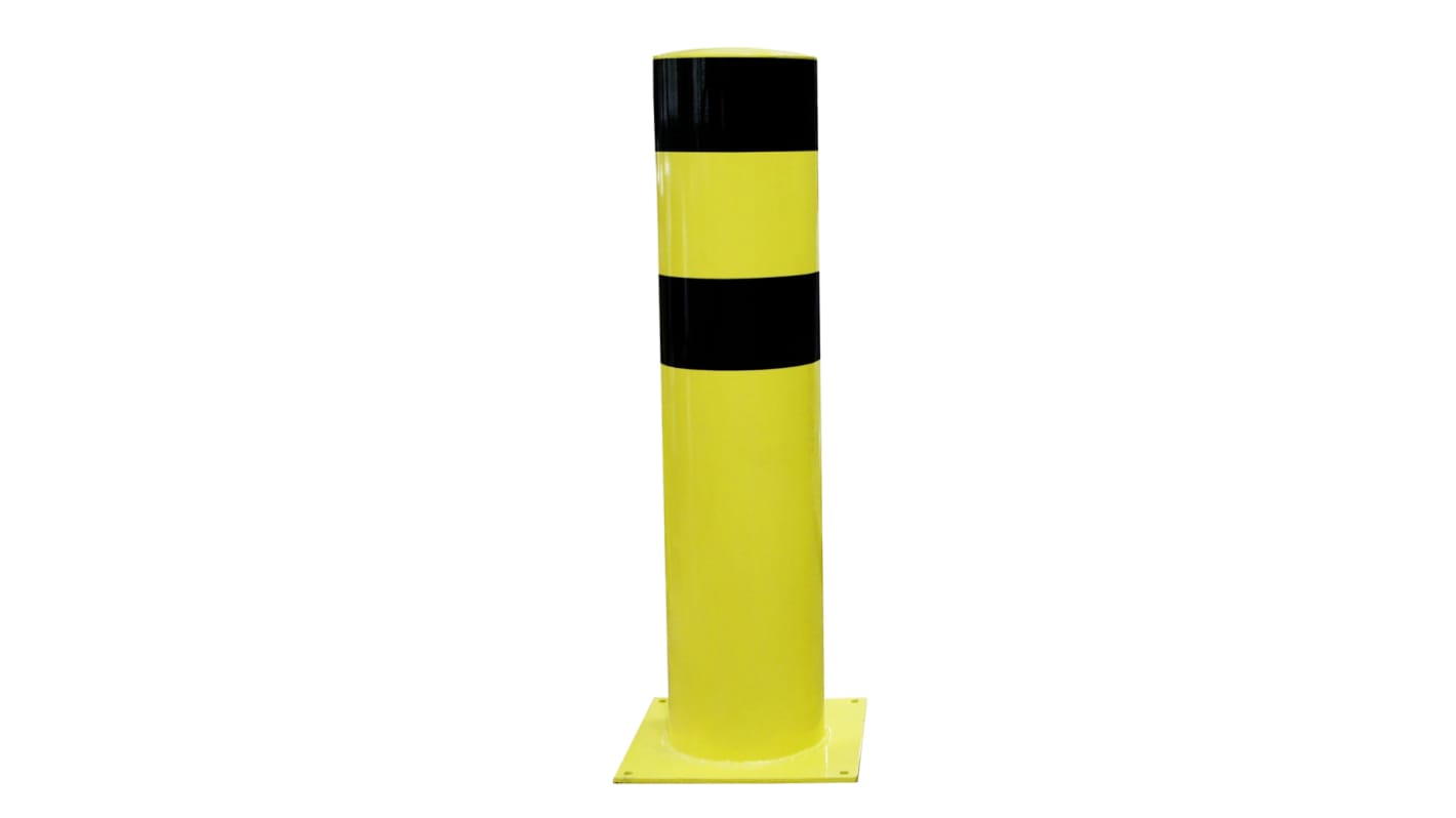 RS PRO Black & Yellow Steel Post