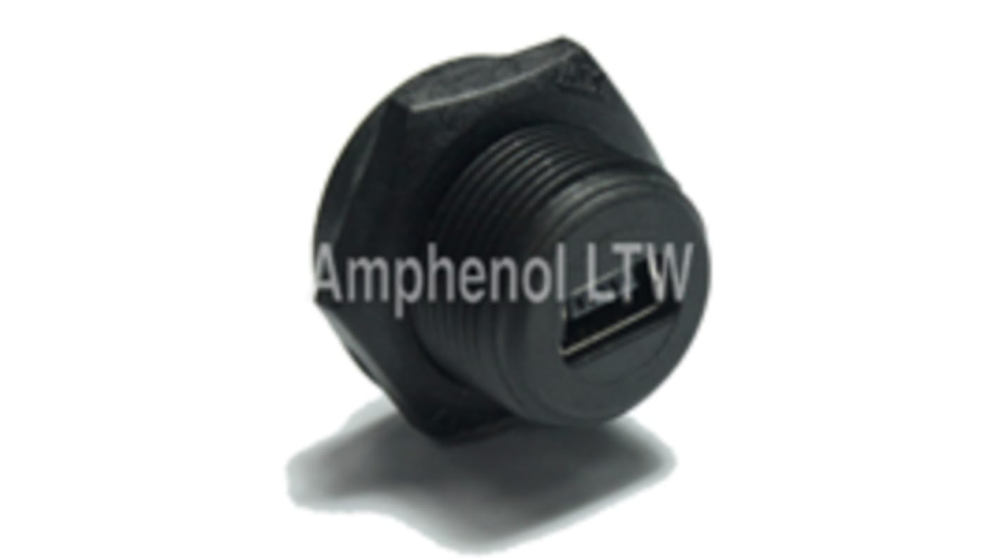 Amphenol Industrial Straight, Panel Mount Type B IP67 USB Connector